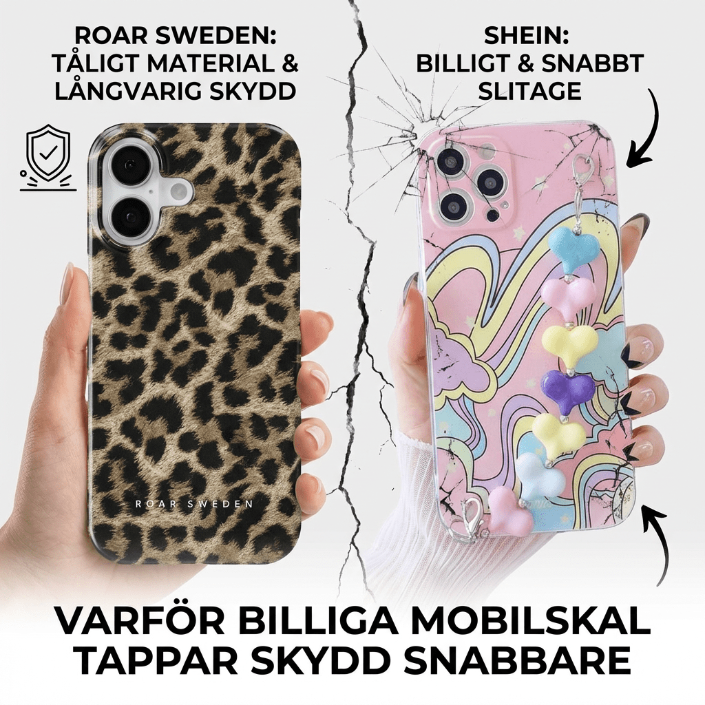 Varför billiga mobilskal tappar skydd snabbare - Roar Sweden
