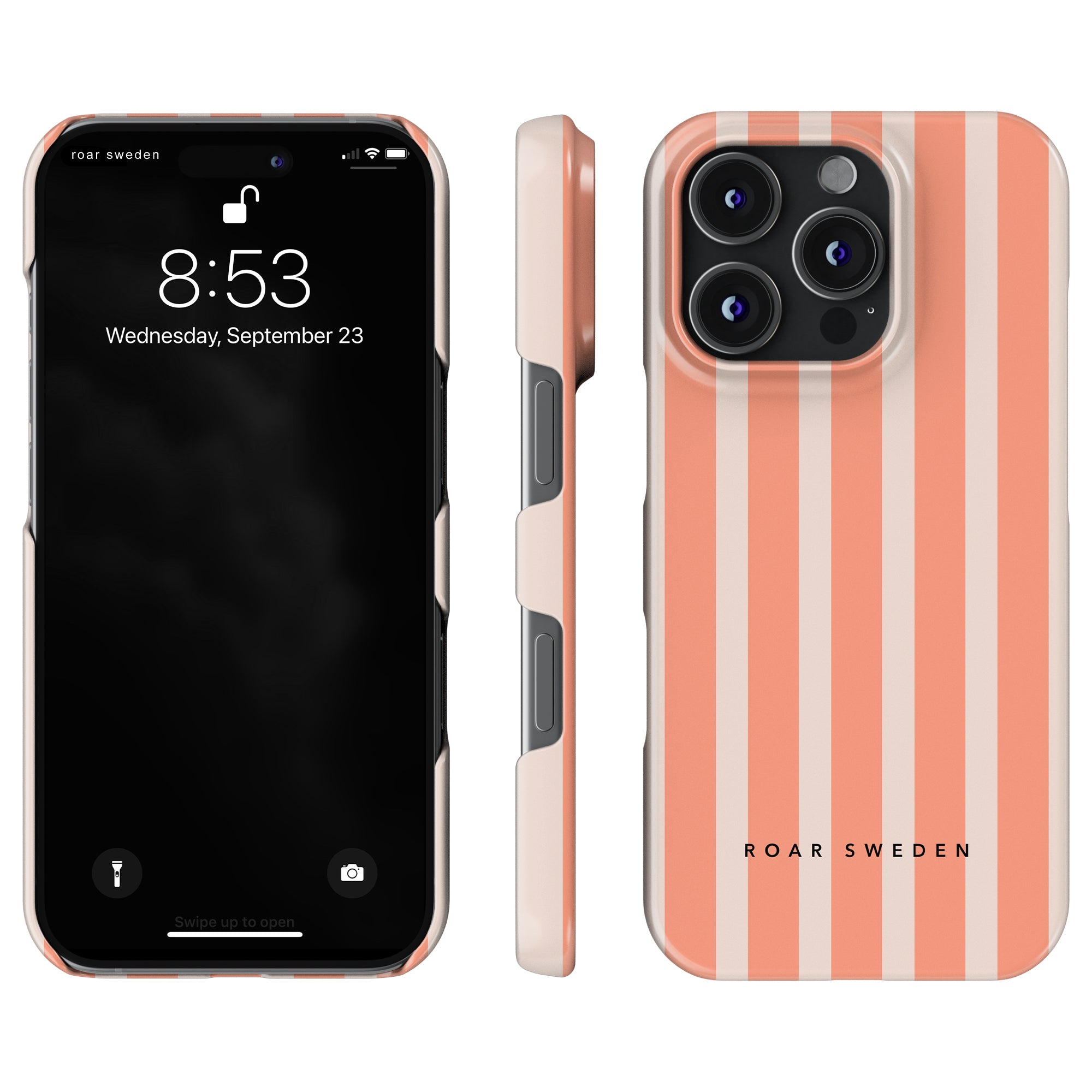 Apricot Stripes - Slim case - Roar Sweden