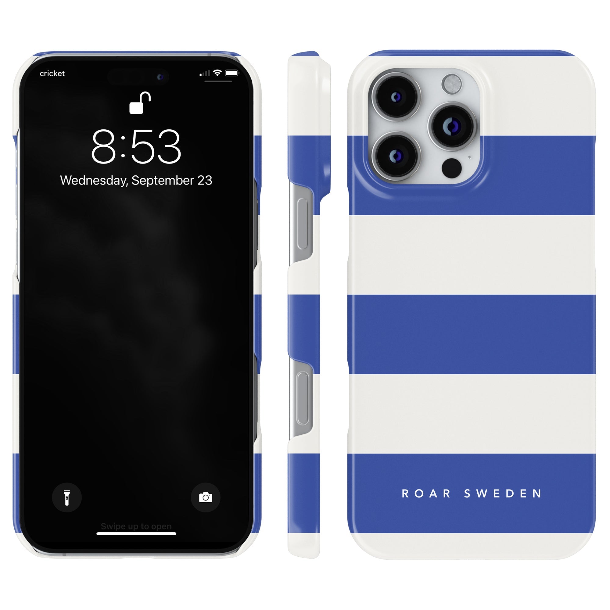 Slim mobilskal – Arctic Stripes
