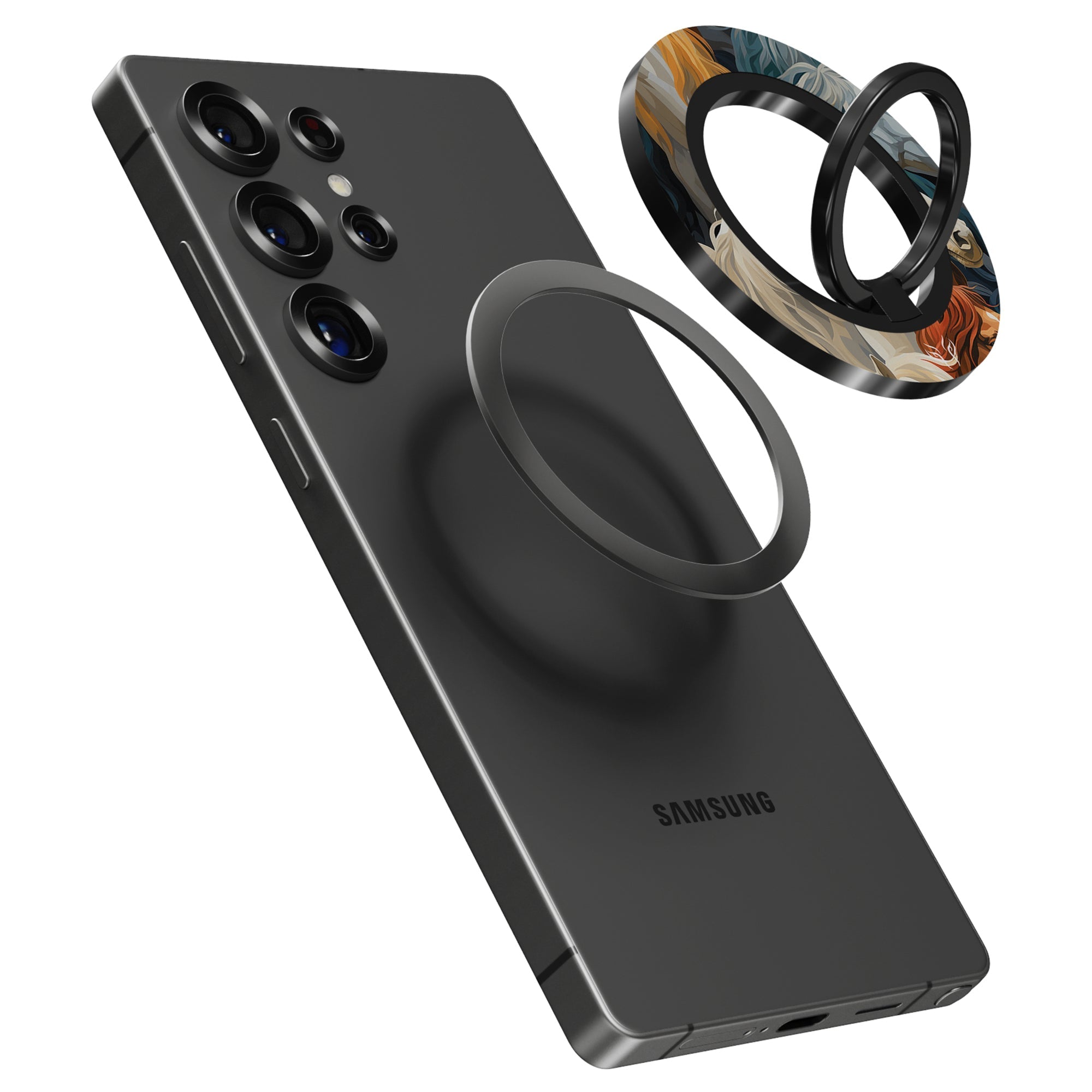 Artsy Horses - Magnetring – magnetring för mobil