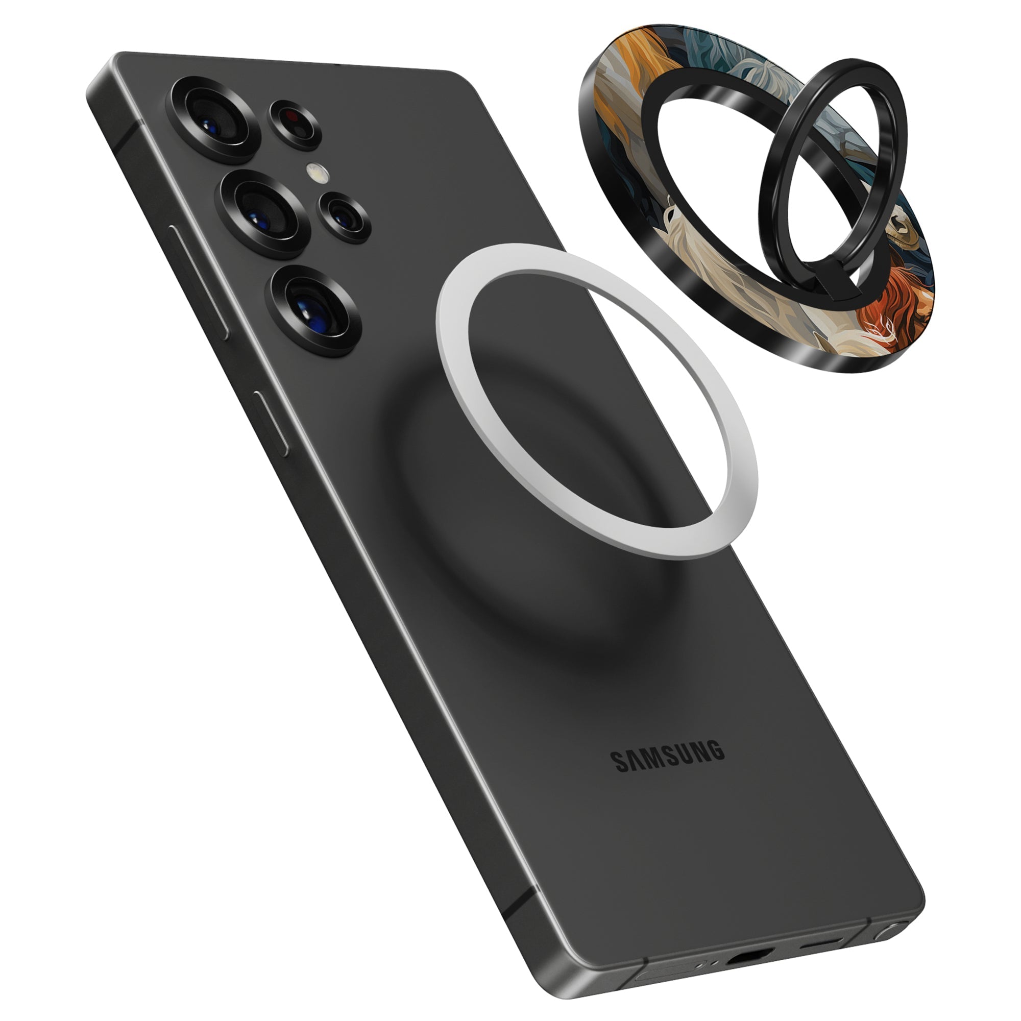 Artsy Horses - Magnetring – magnetring för mobil