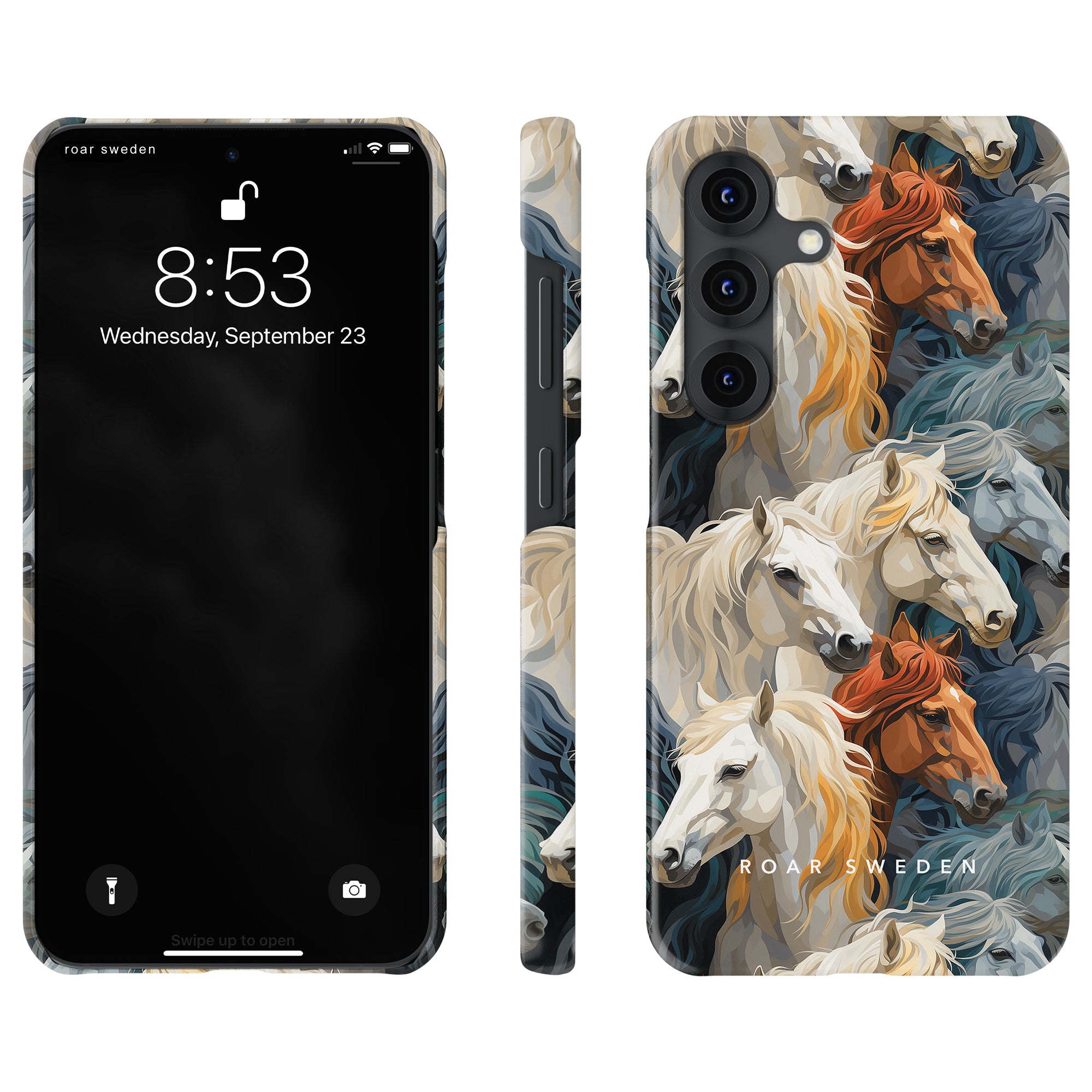 Plaid Horse Slim mobilskal – Artsy Horses