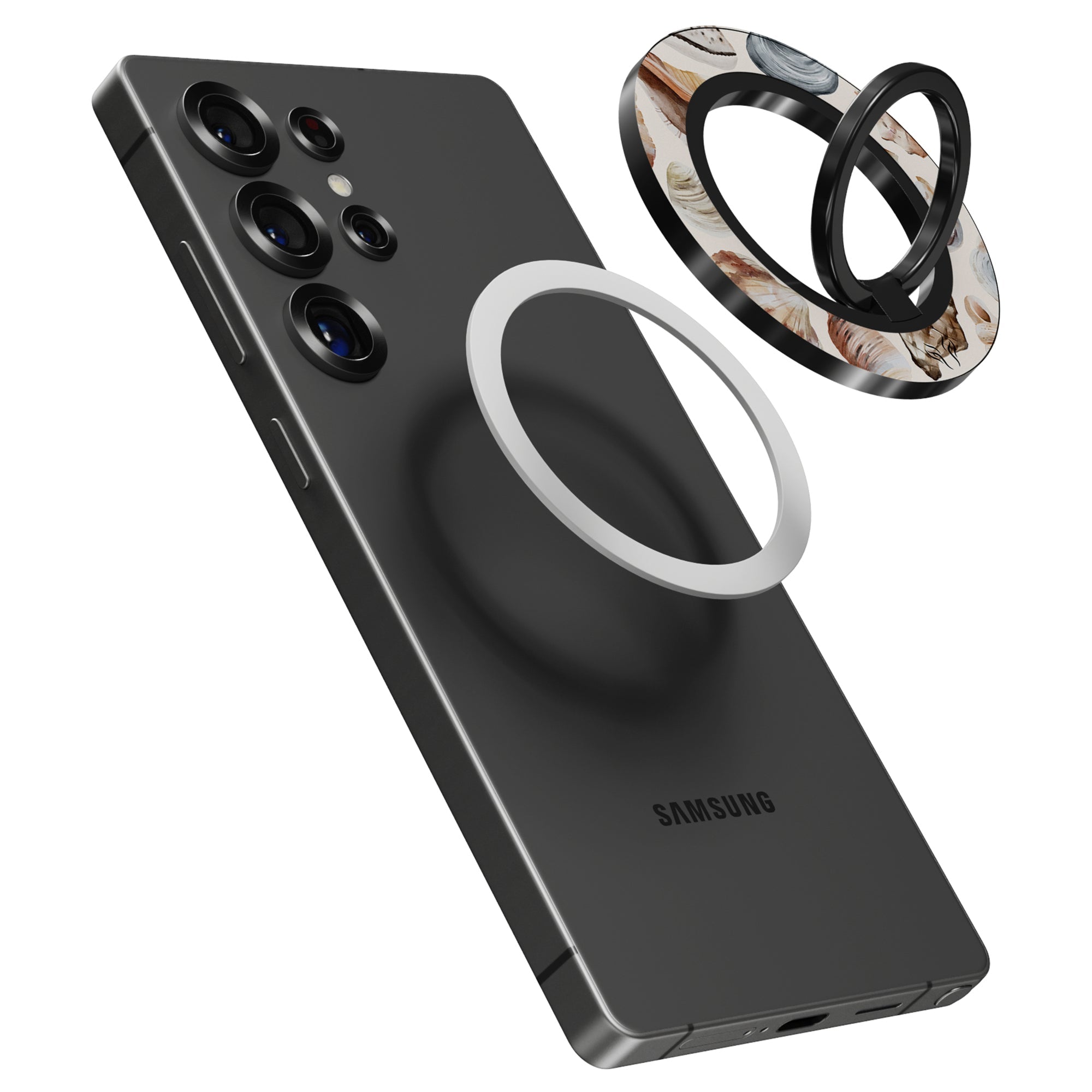 Beach Shells - Magnetring – magnetring för mobil