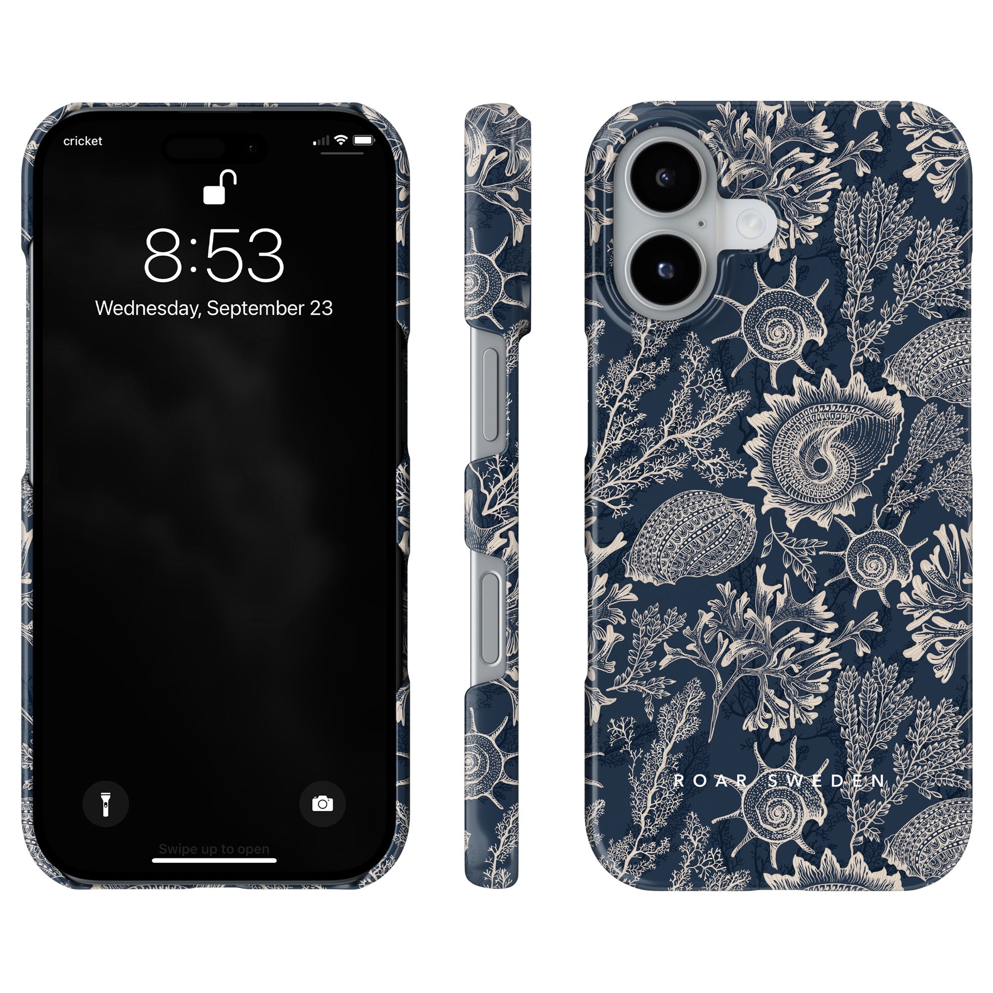 Slim mobilskal – Blue Corals