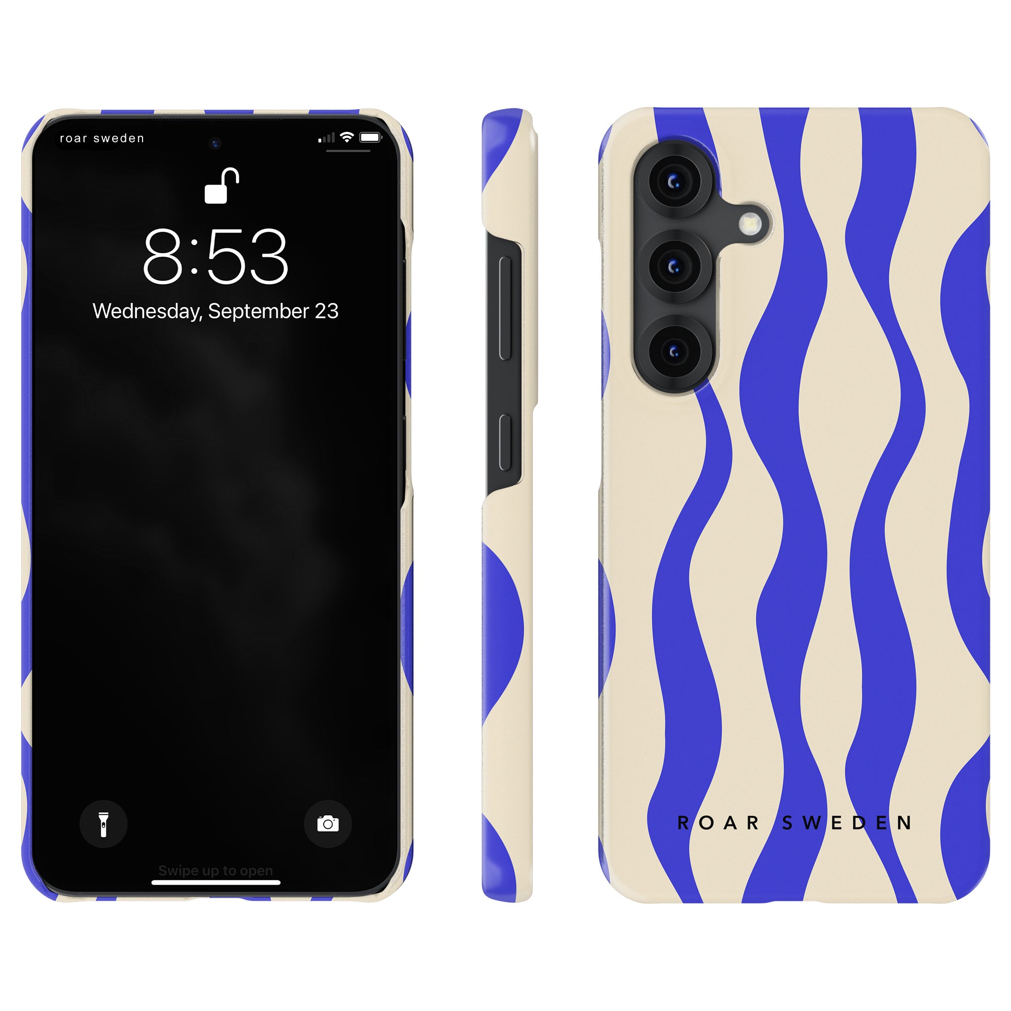 Slim mobilskal – Blue Waves