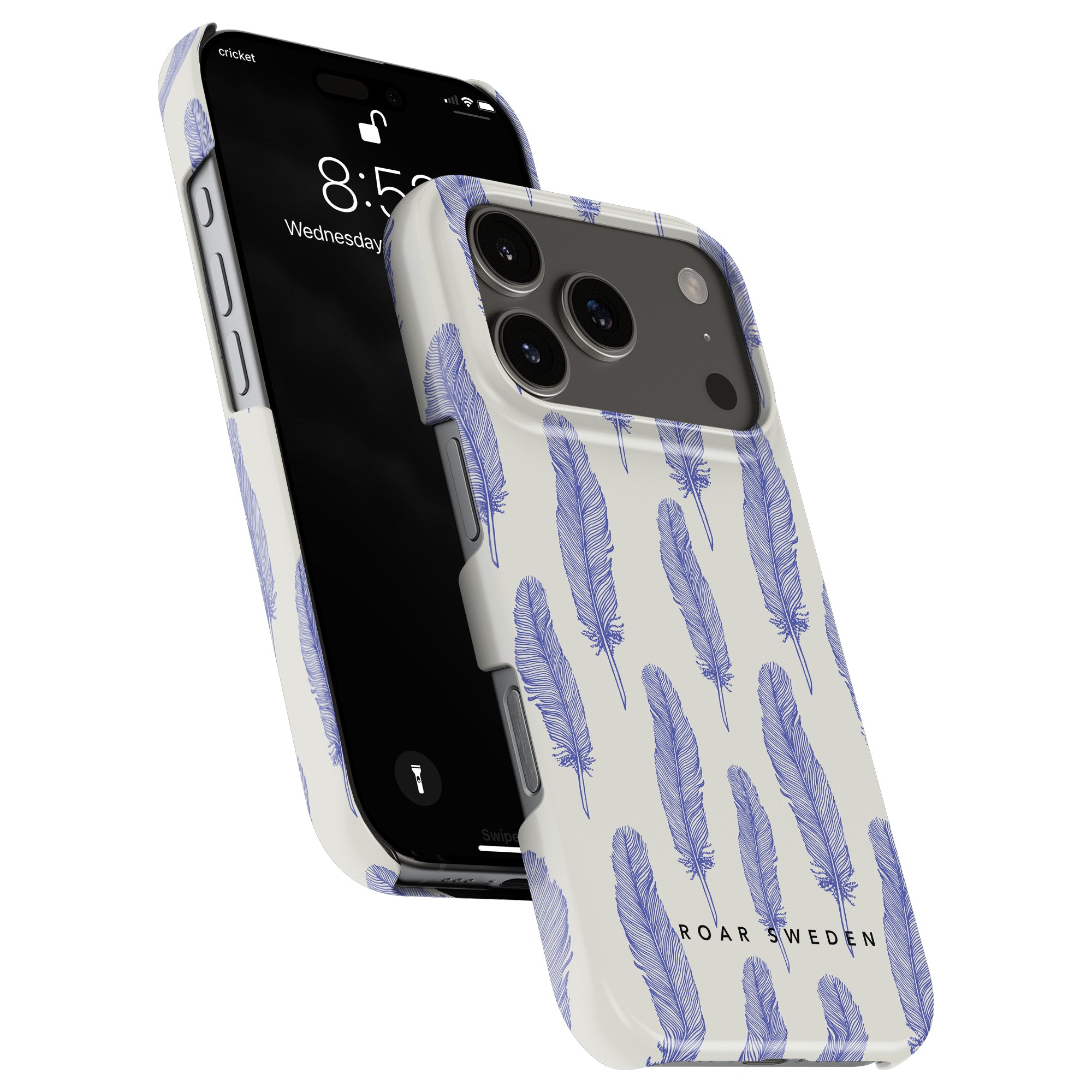 Blue Feathers - Slim case - Roar Sweden