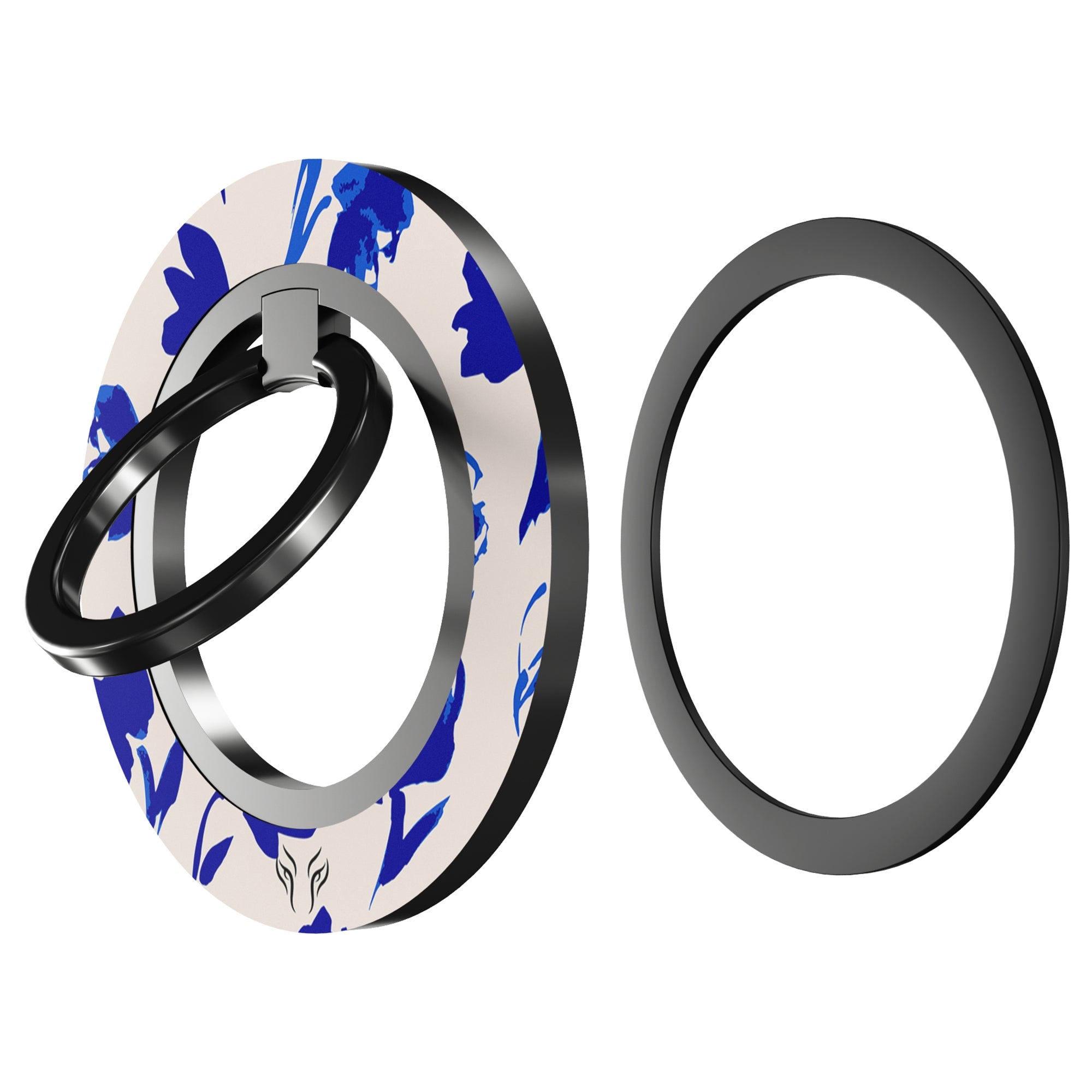 Blue Flowers - Magnetring – magnetring för mobil