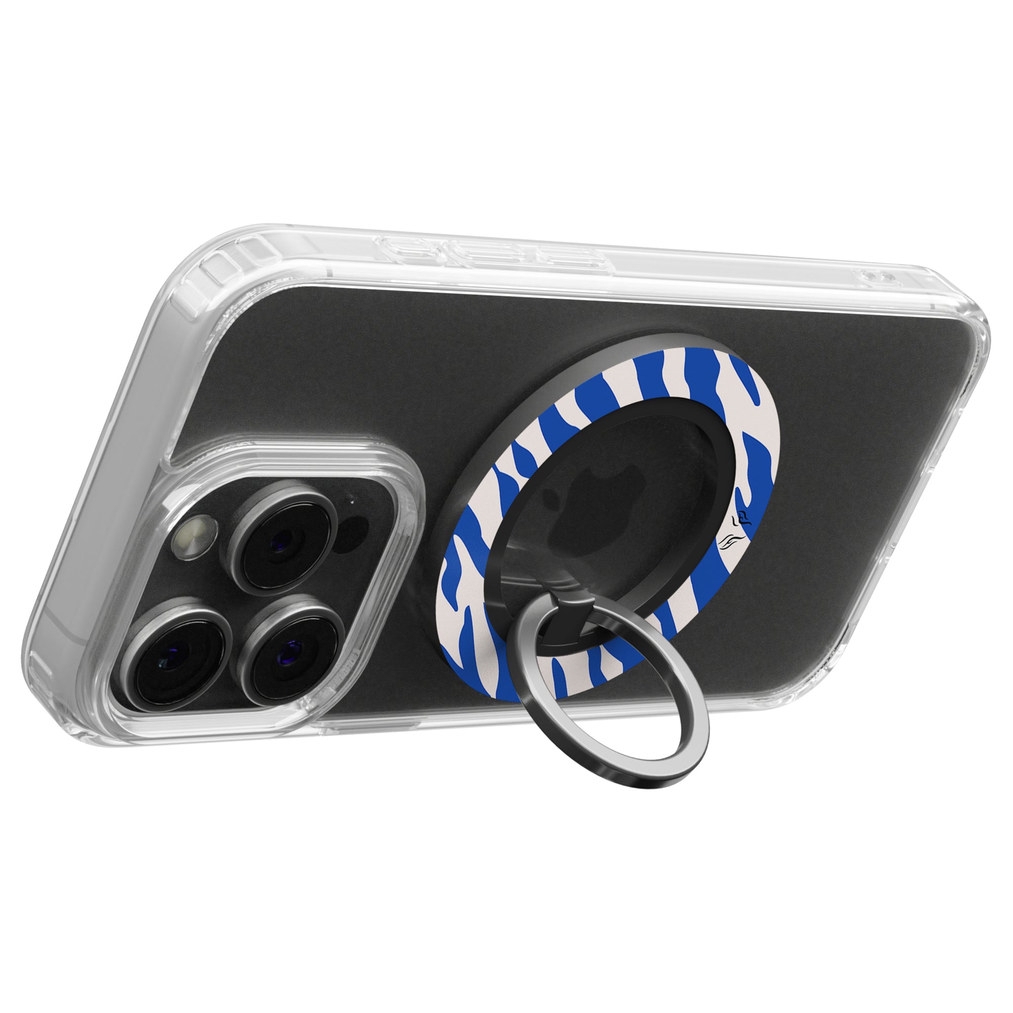 Blue Stripes - Magnetring – magnetring för mobil