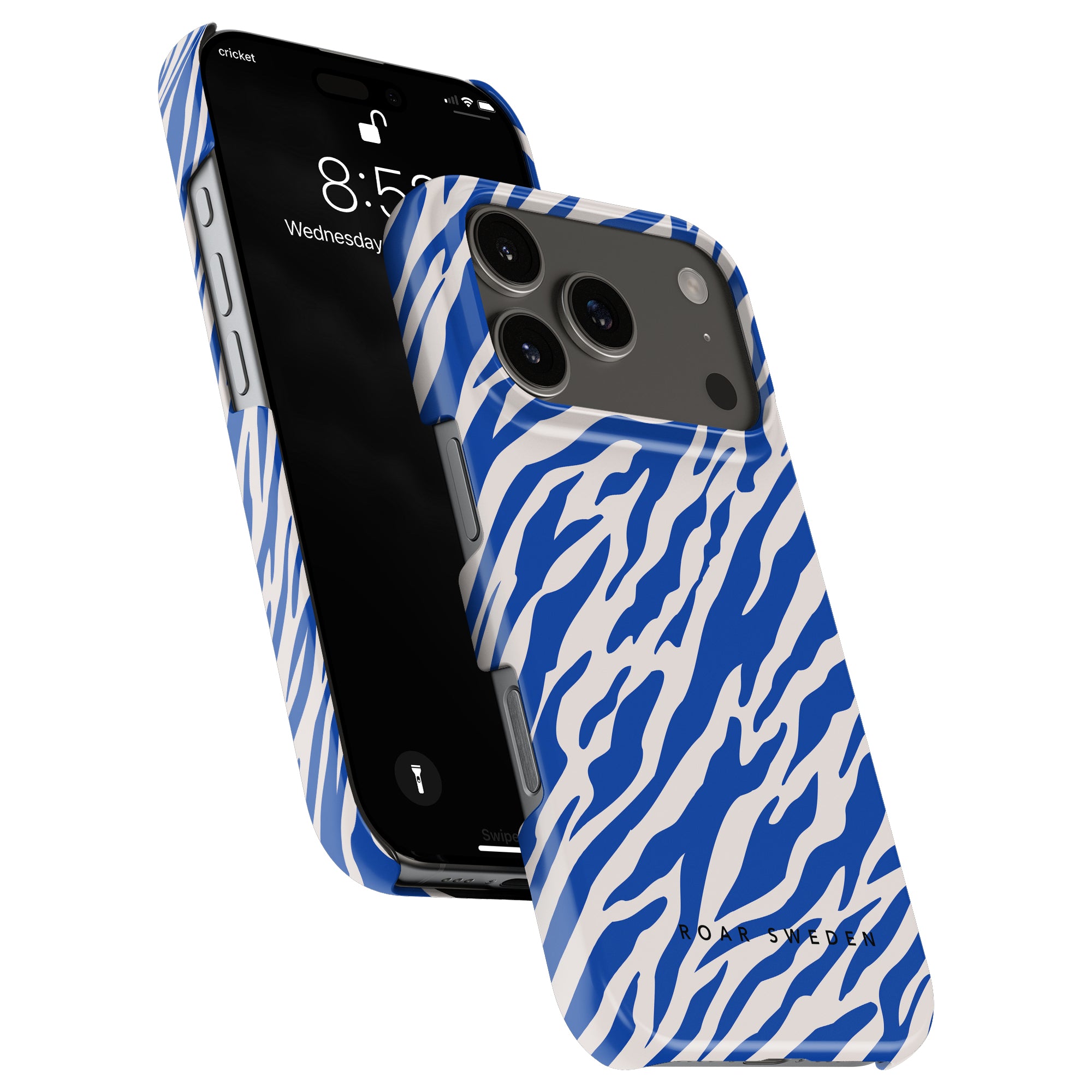 Tiger Slim mobilskal – Blue Stripes