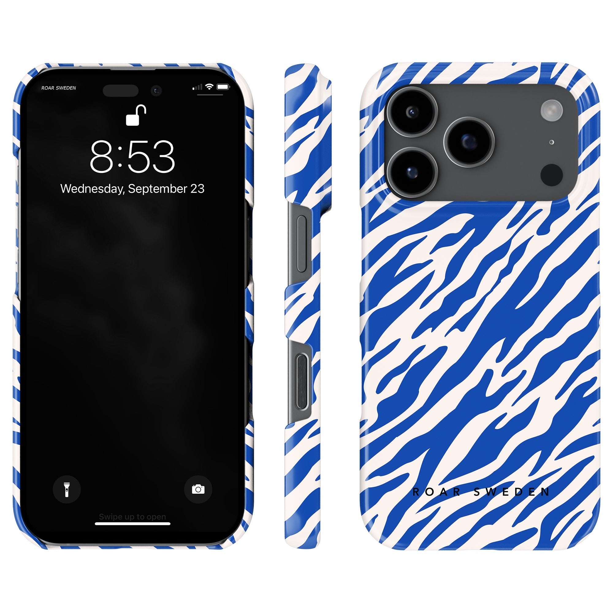 Tiger Slim mobilskal – Blue Stripes