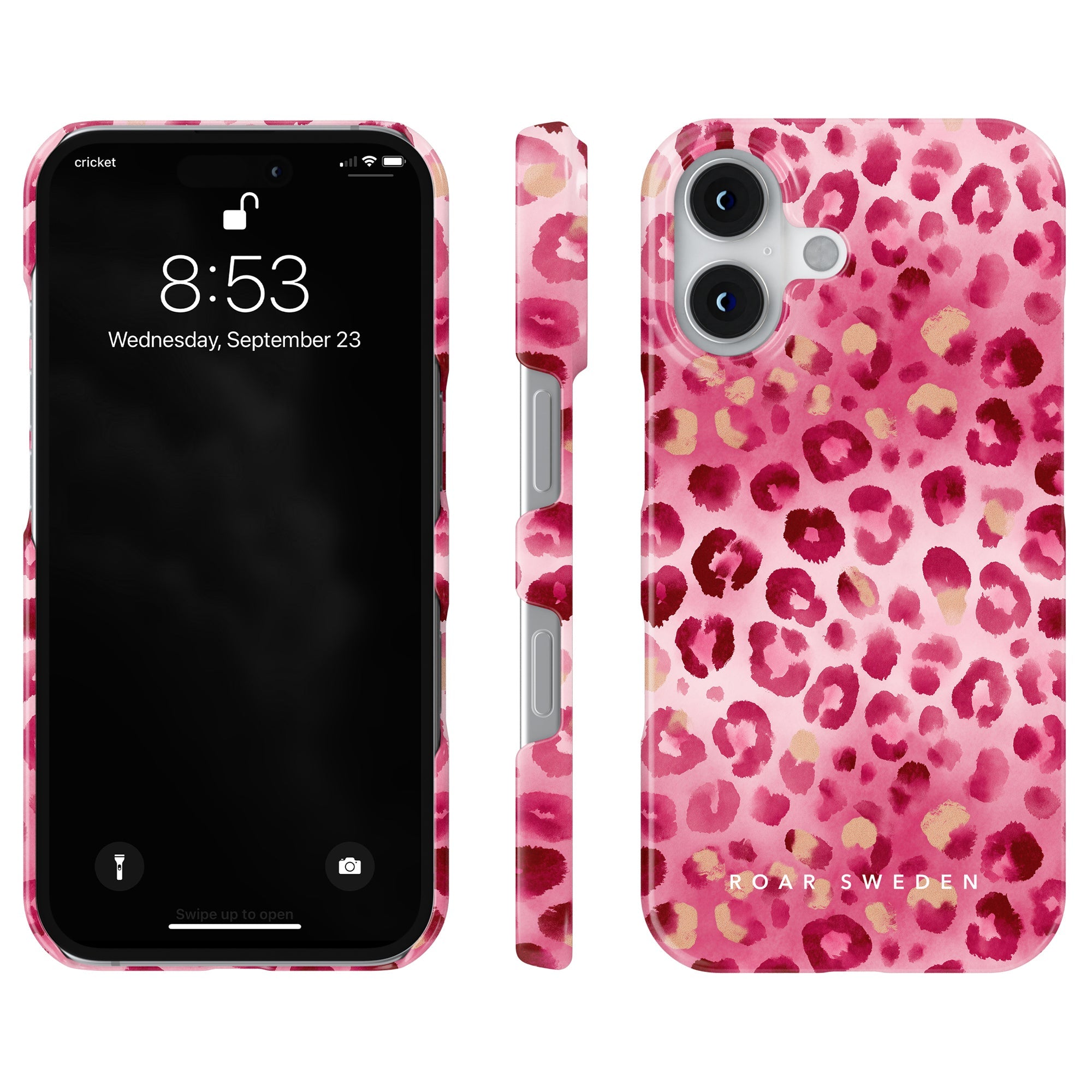Slim mobilskal – Blush Leopard