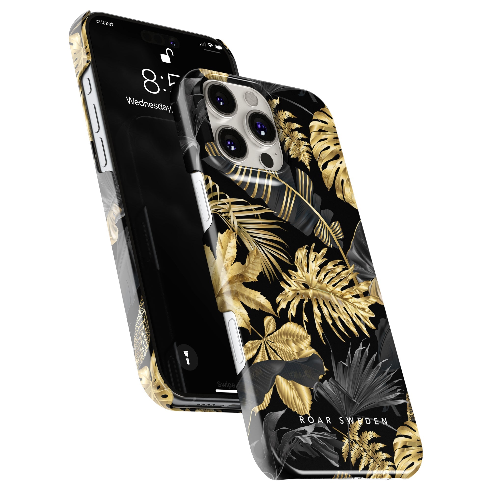 Slim mobilskal – Botanic Gold