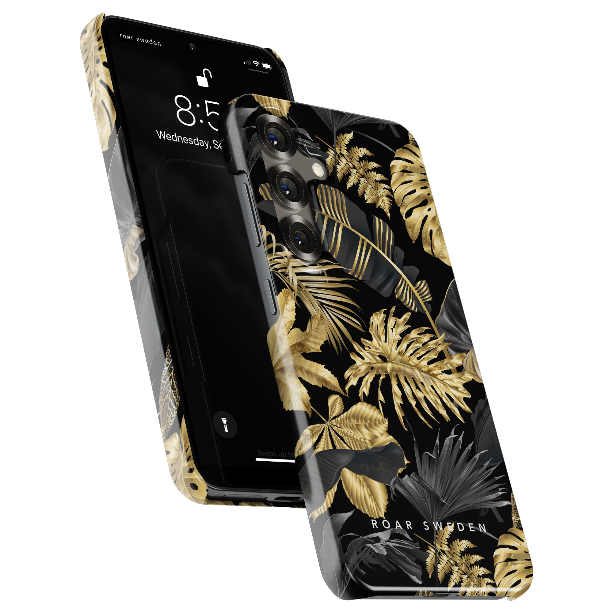 Slim mobilskal – Botanic Gold