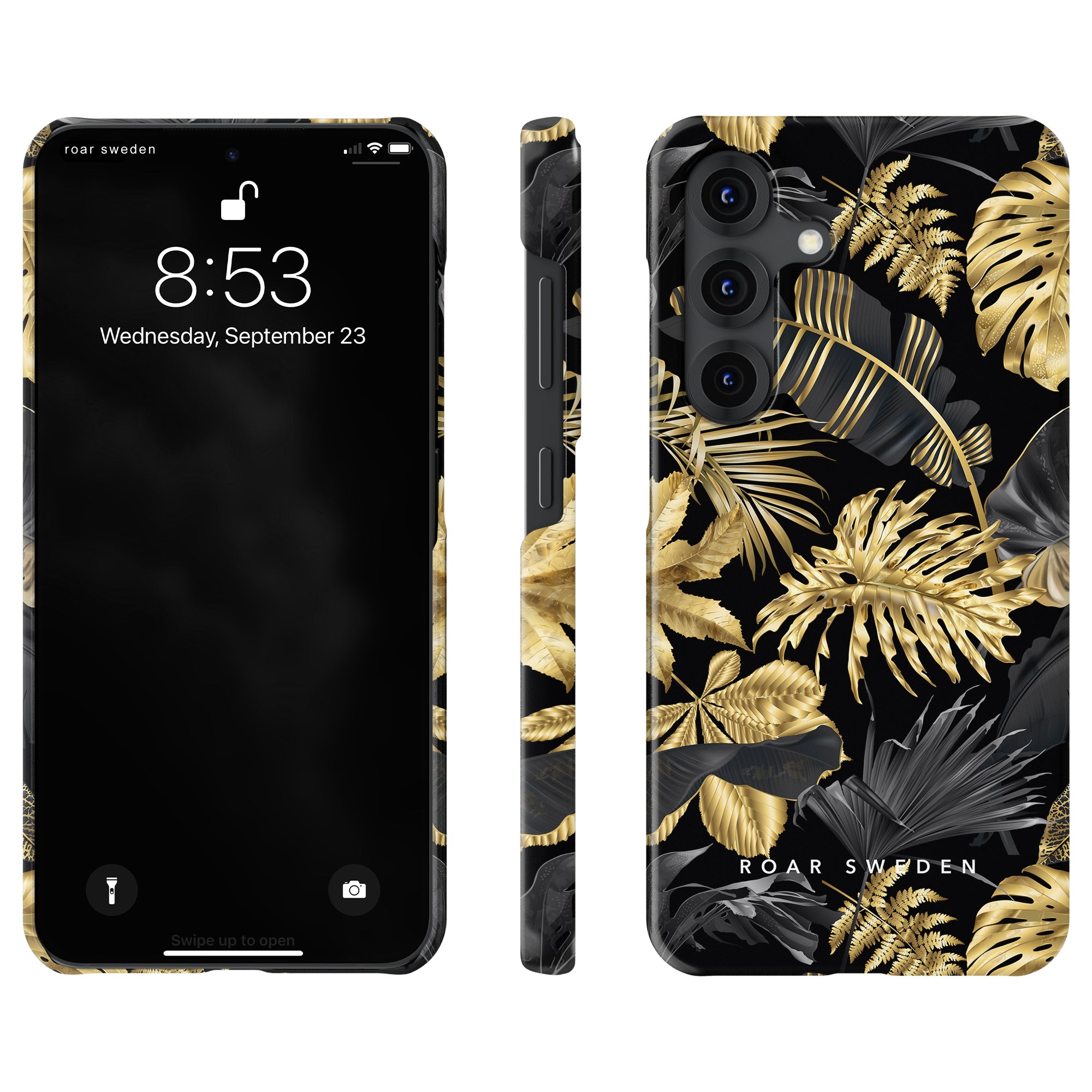 Slim mobilskal – Botanic Gold