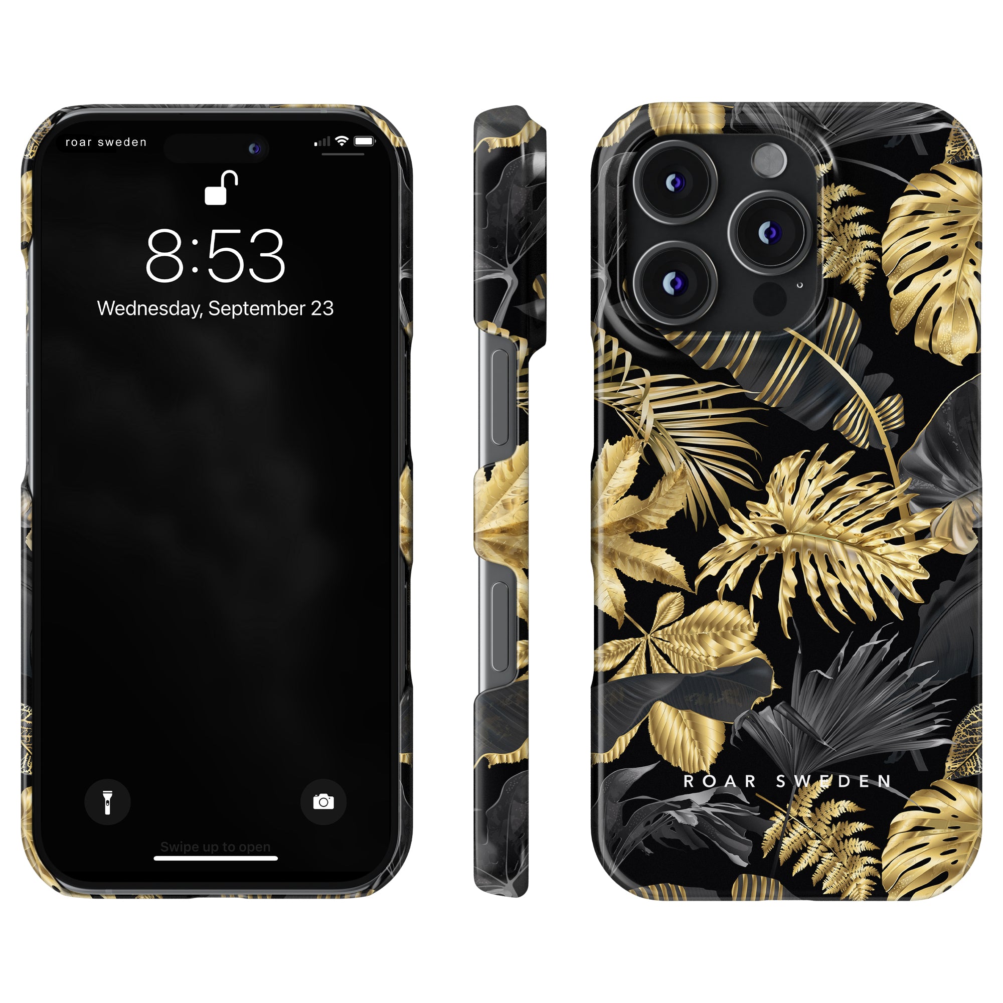 Slim mobilskal – Botanic Gold