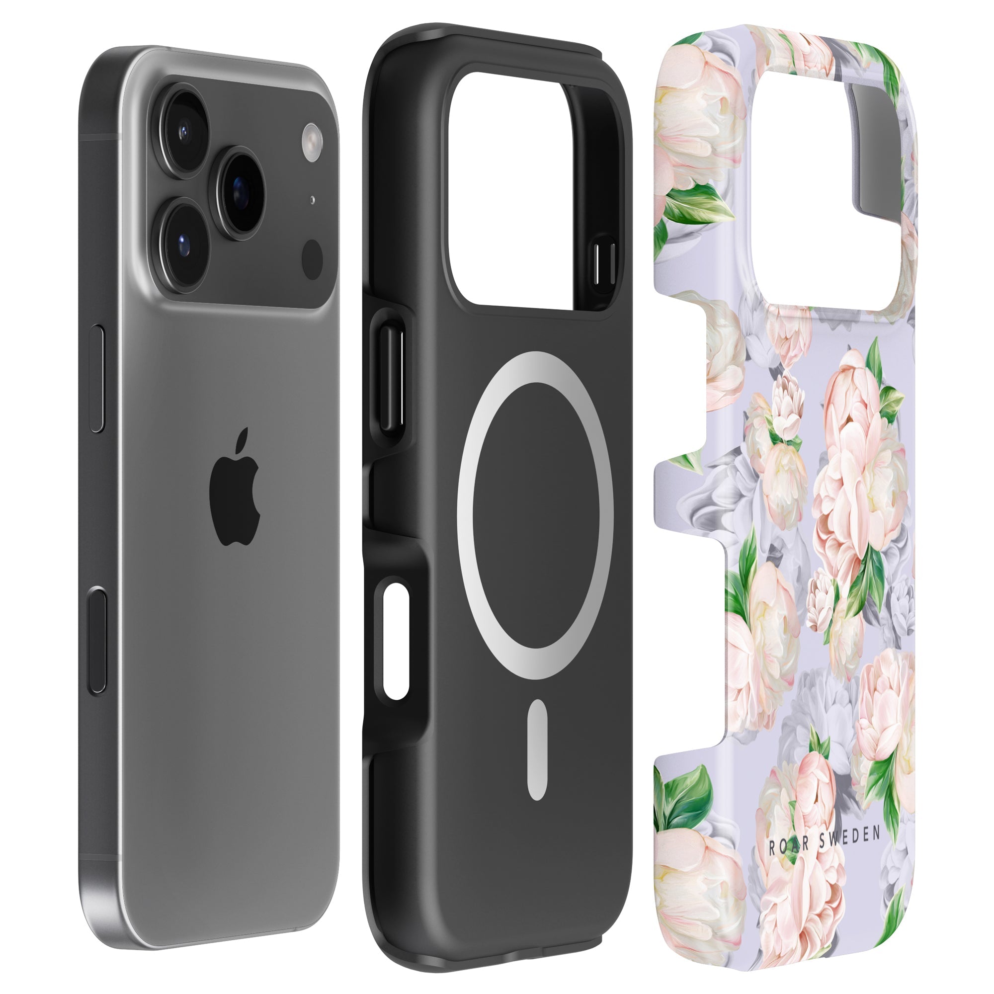 MagSafe mobilskal – Bright Peonies