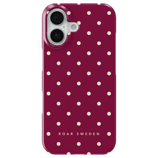 Burgundy Dots - Slim case
