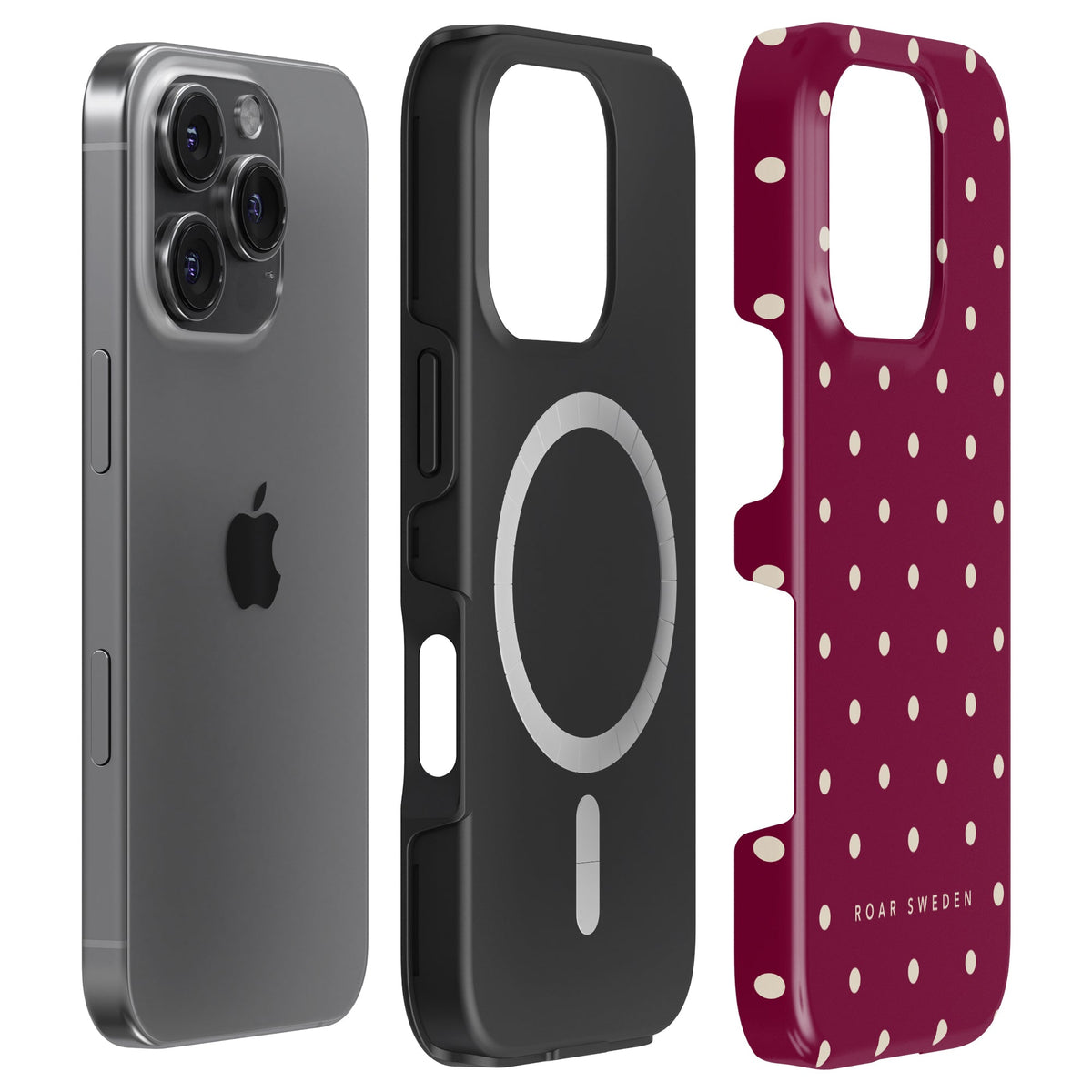 Burgundy Dots - Magsafe Tough Case