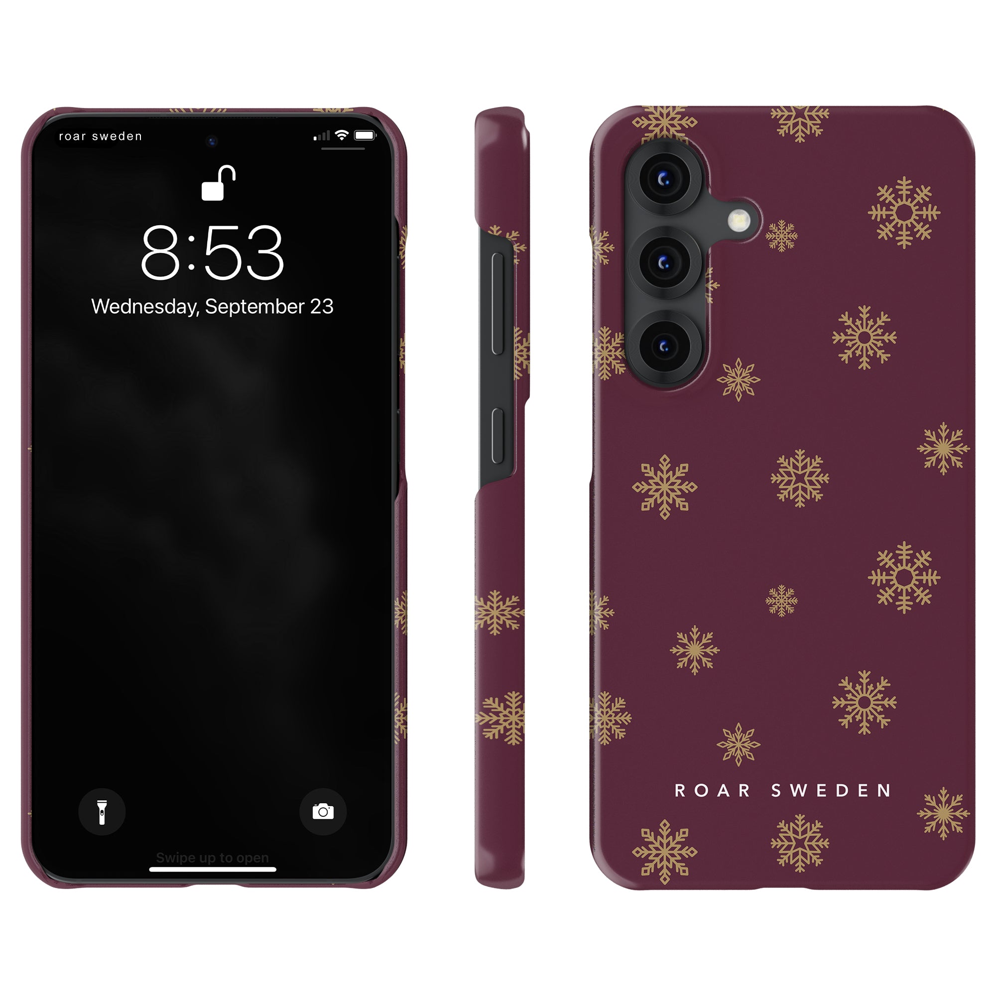 Burgundy Snowflake - Slim case - Roar Sweden