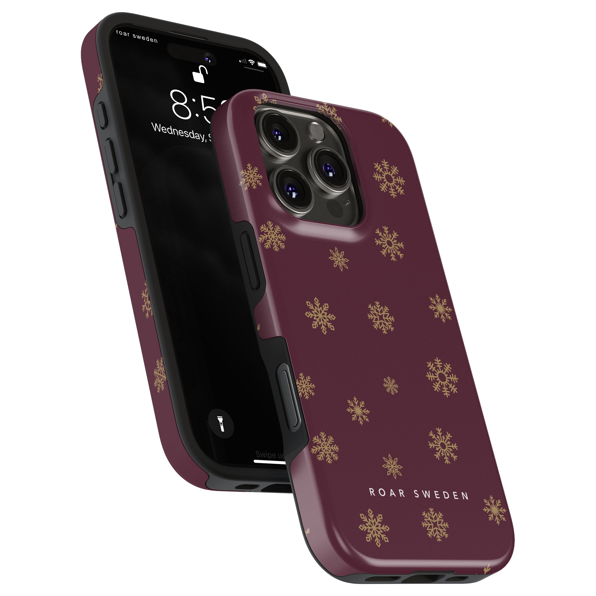 Burgundy Snowflake - Tough Case - Roar Sweden