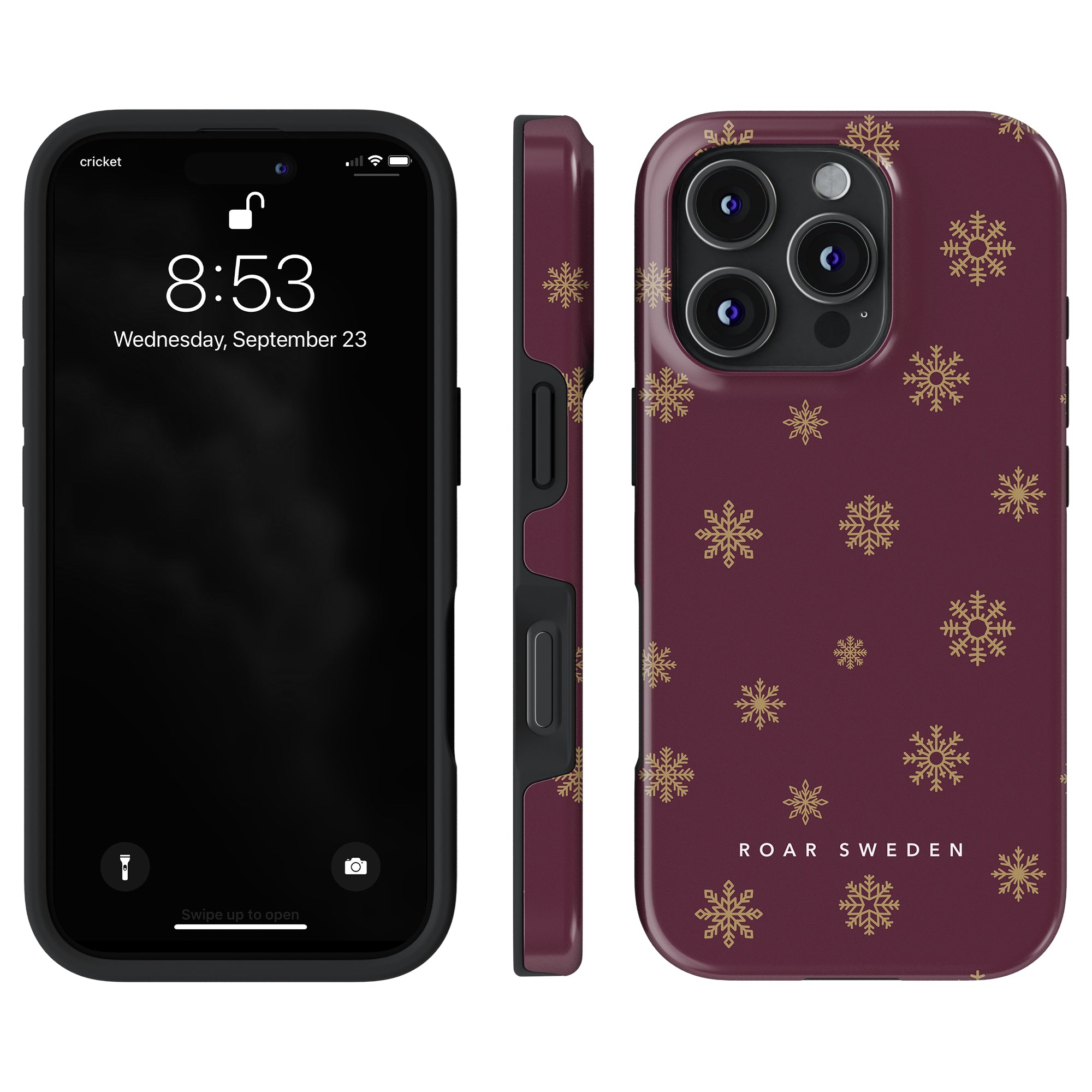 Burgundy Snowflake - Tough Case - Roar Sweden