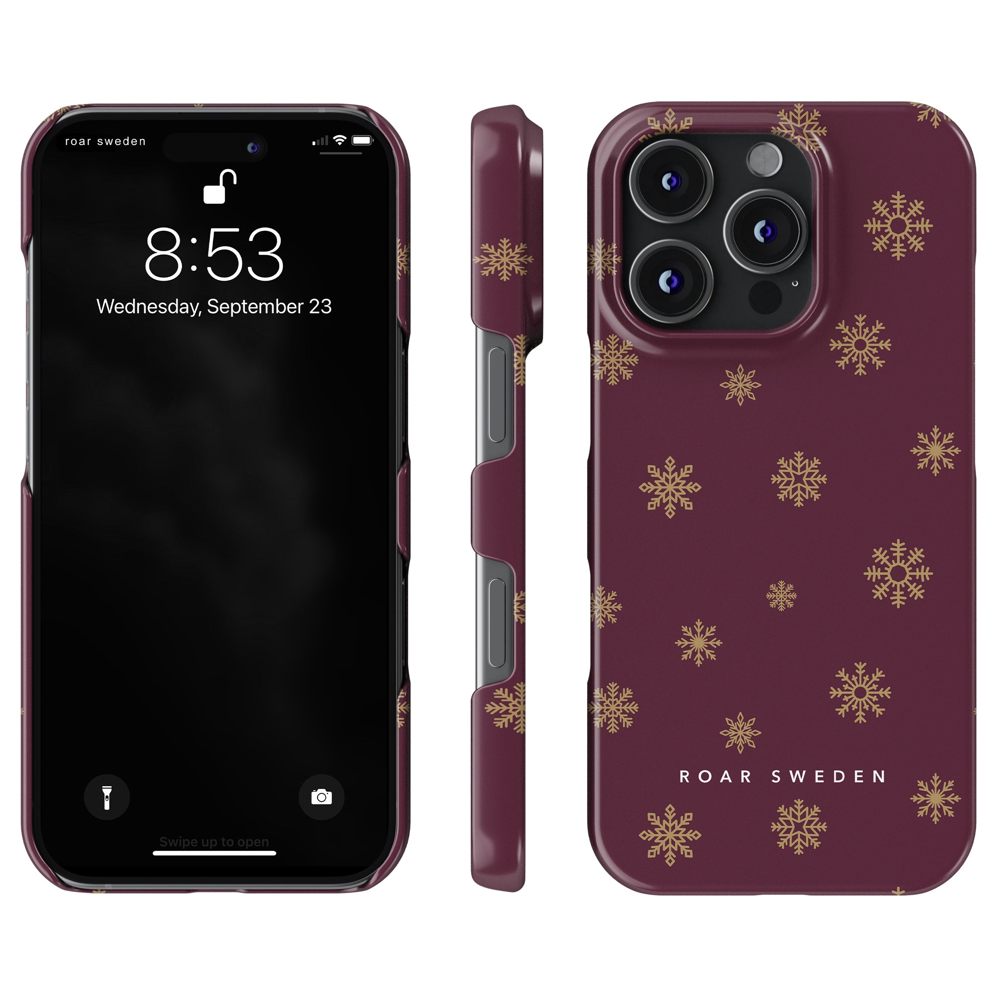Burgundy Snowflake - Slim case - Roar Sweden