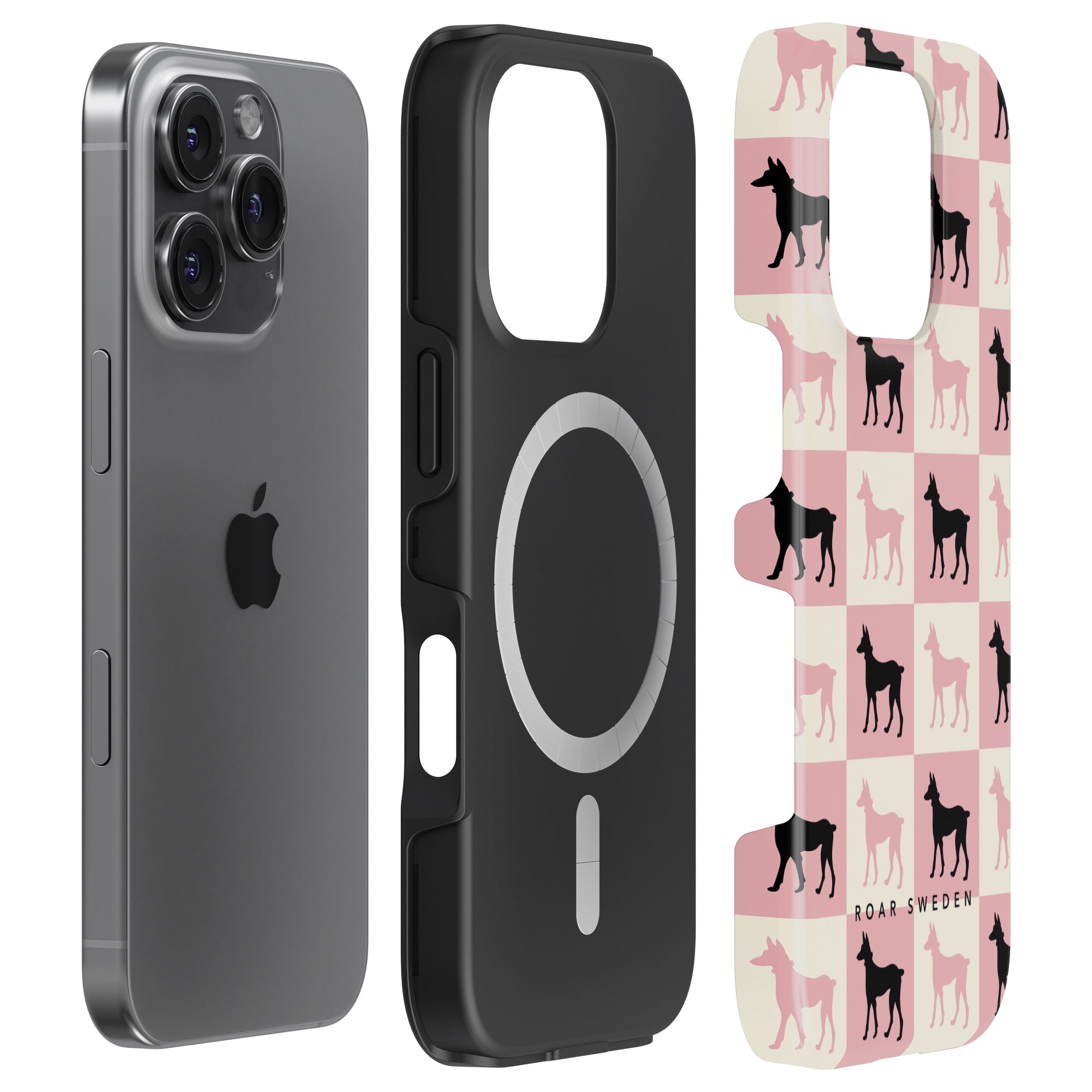 MagSafe mobilskal – Chequer Doberman