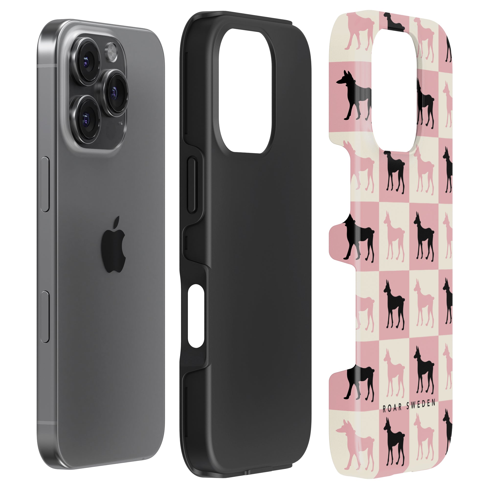 Tough mobilskal – Chequer Doberman