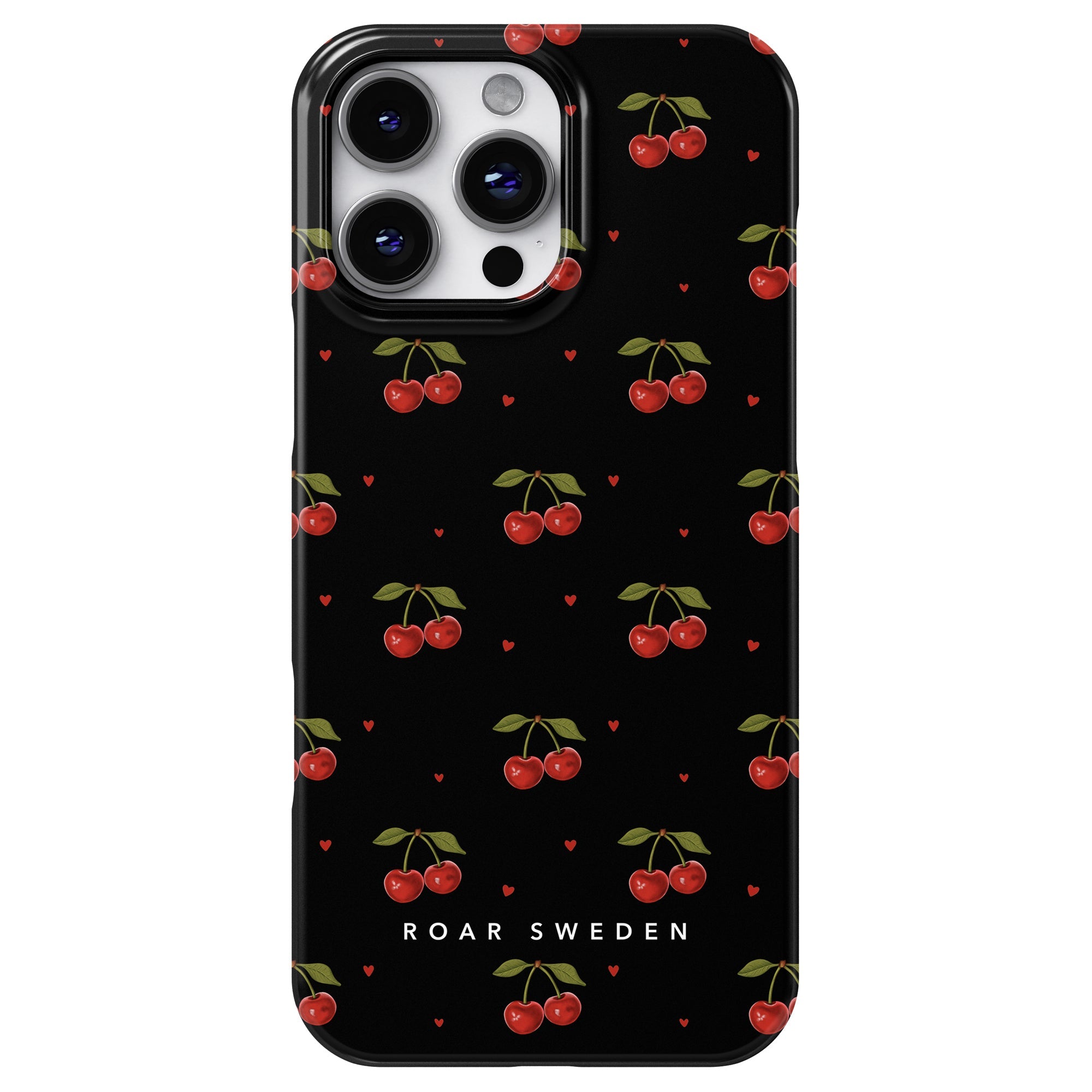 Slim mobilskal – Cherry Black