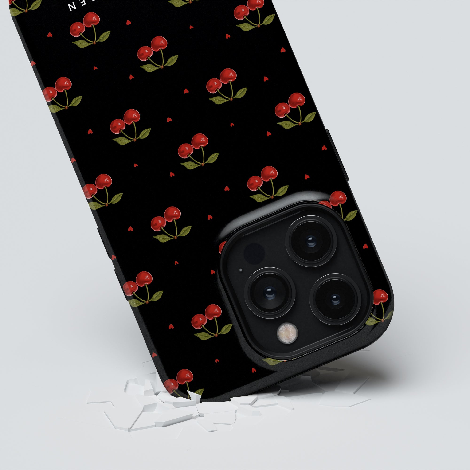 Cherry Black - Magsafe Tough Case - Roar Sweden