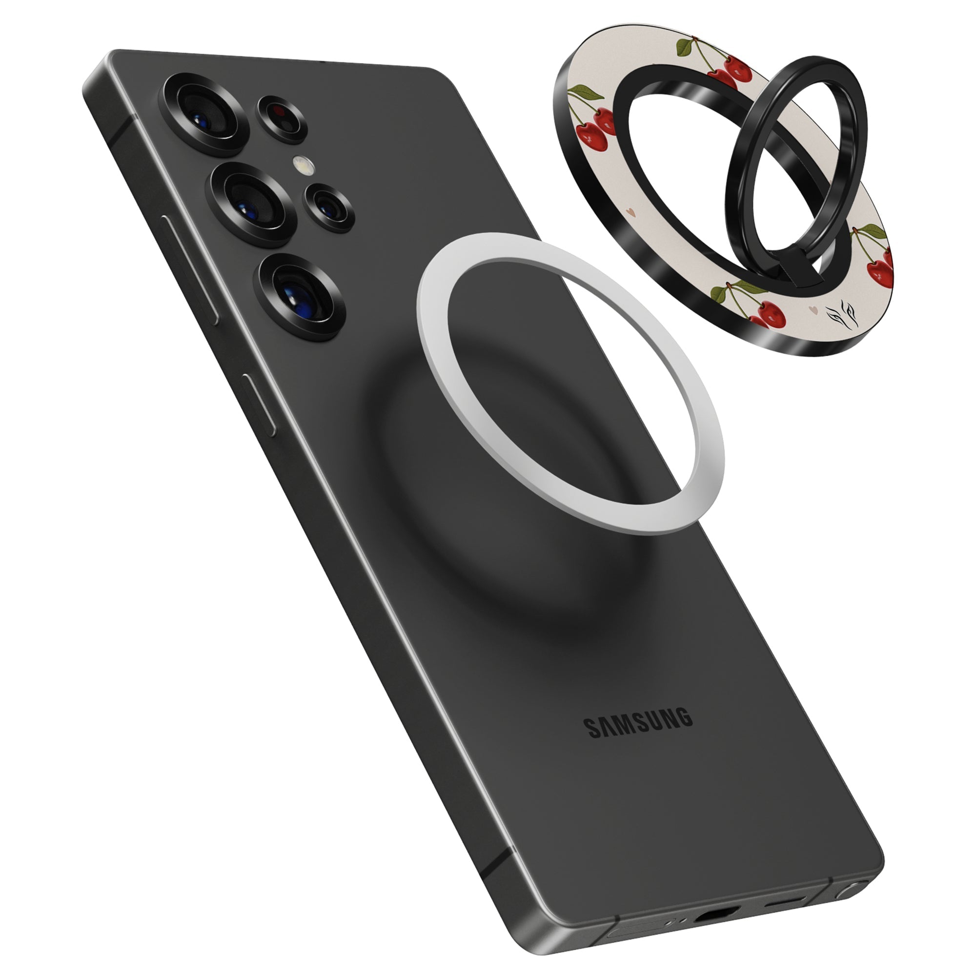 Cherry Love - Magnetring – magnetring för mobil