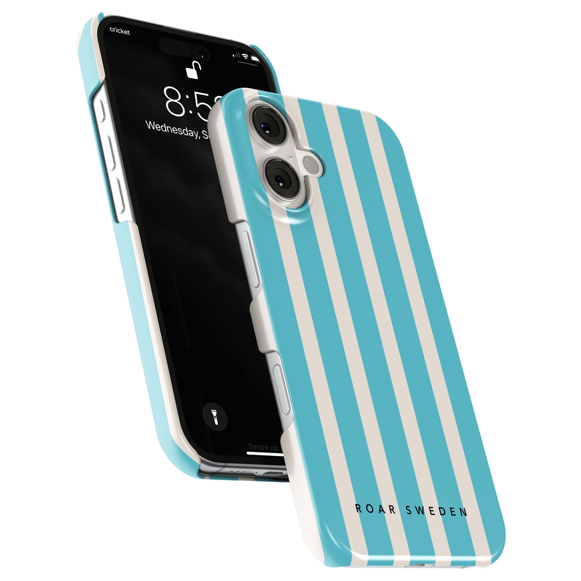 Slim mobilskal – Coastal Stripes