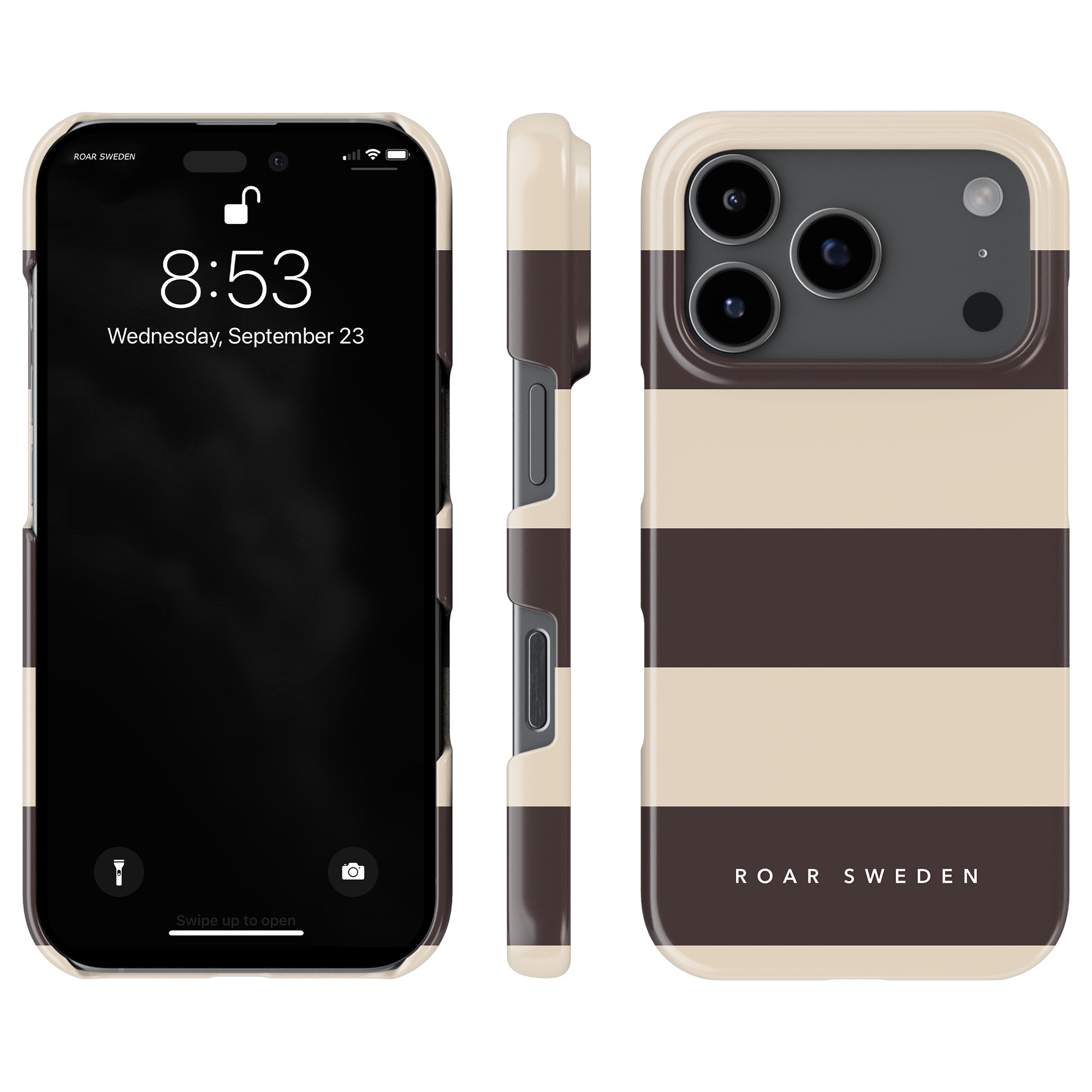 Cocoa Stripes - Slim case - Roar Sweden