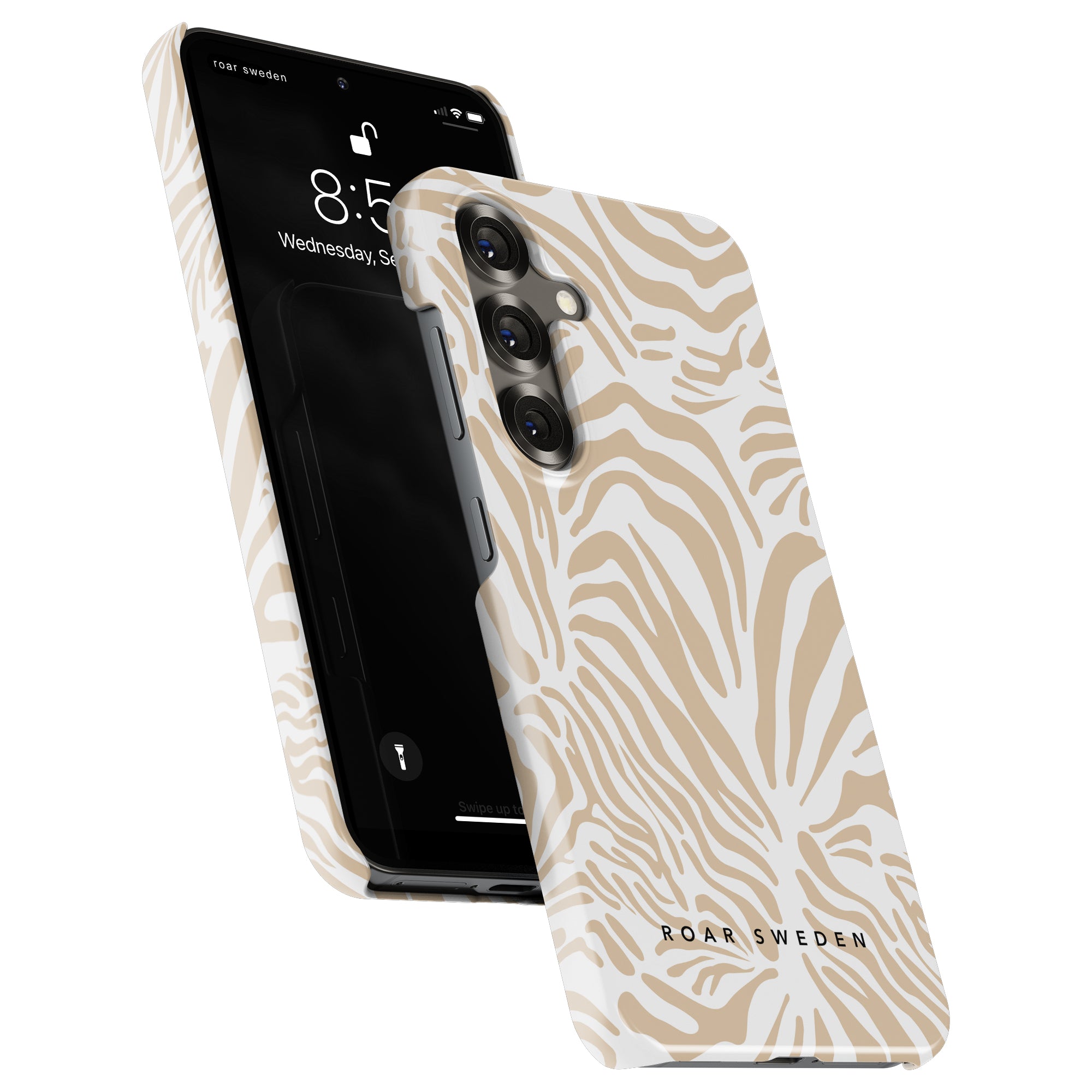 Creamy Zebra - Slim case - Roar Sweden