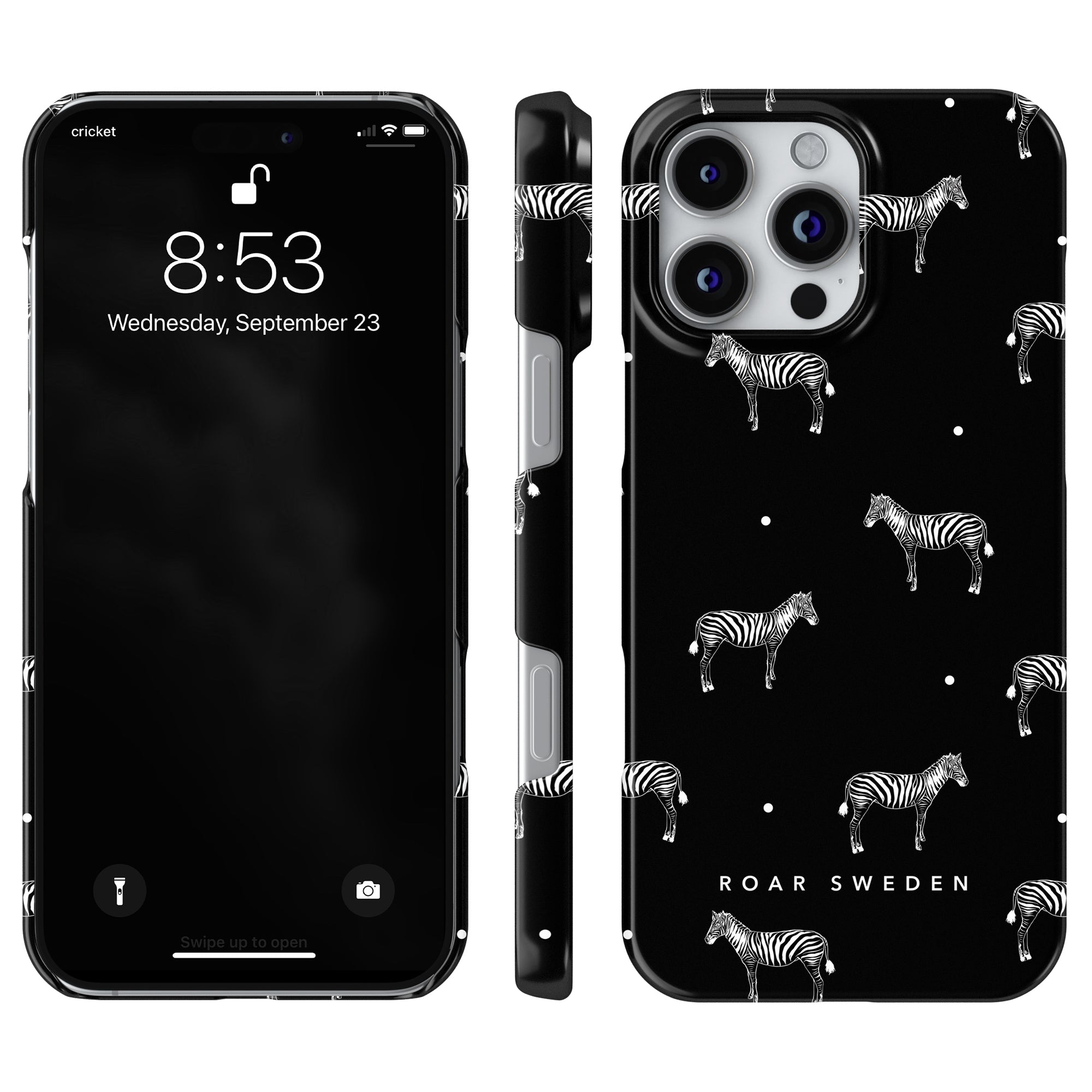 Slim mobilskal – Dotted Zebra