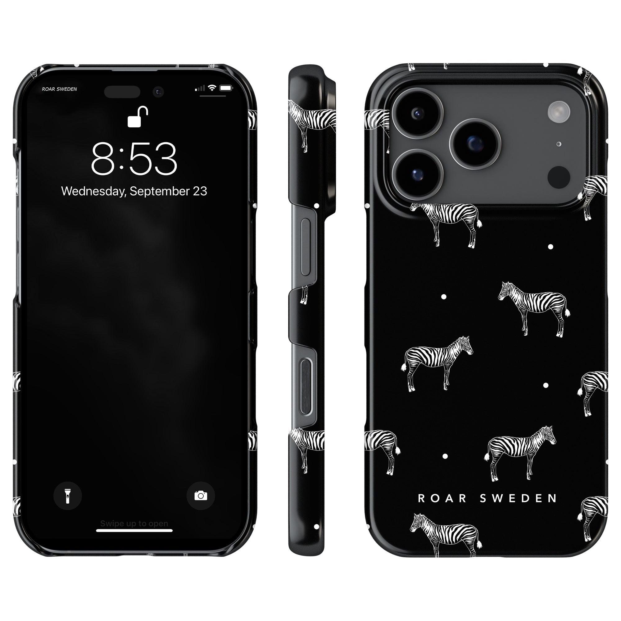Slim mobilskal – Dotted Zebra