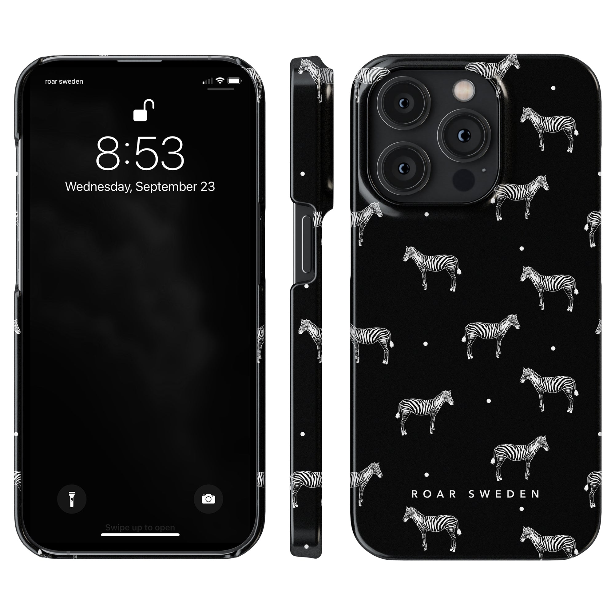 Ett snyggt Dotted Zebra - Tunt fodral designat för iPhone 11. Detta svartvita fodral är tillverkat av högkvalitativa material för att skydda din telefon samtidigt som den ger en trendig touch till din enhet. Perfekt.