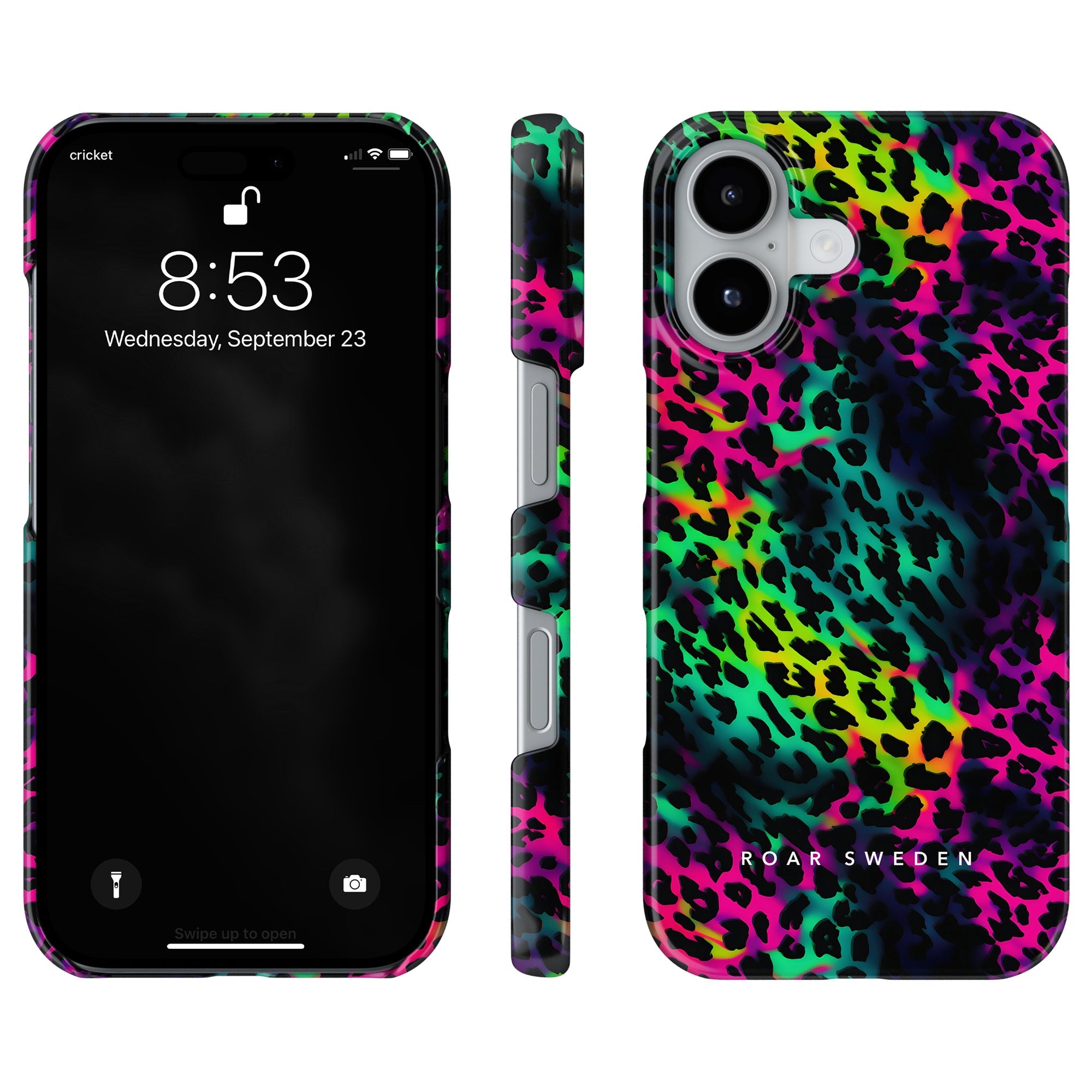Slim mobilskal – Electric Leopard