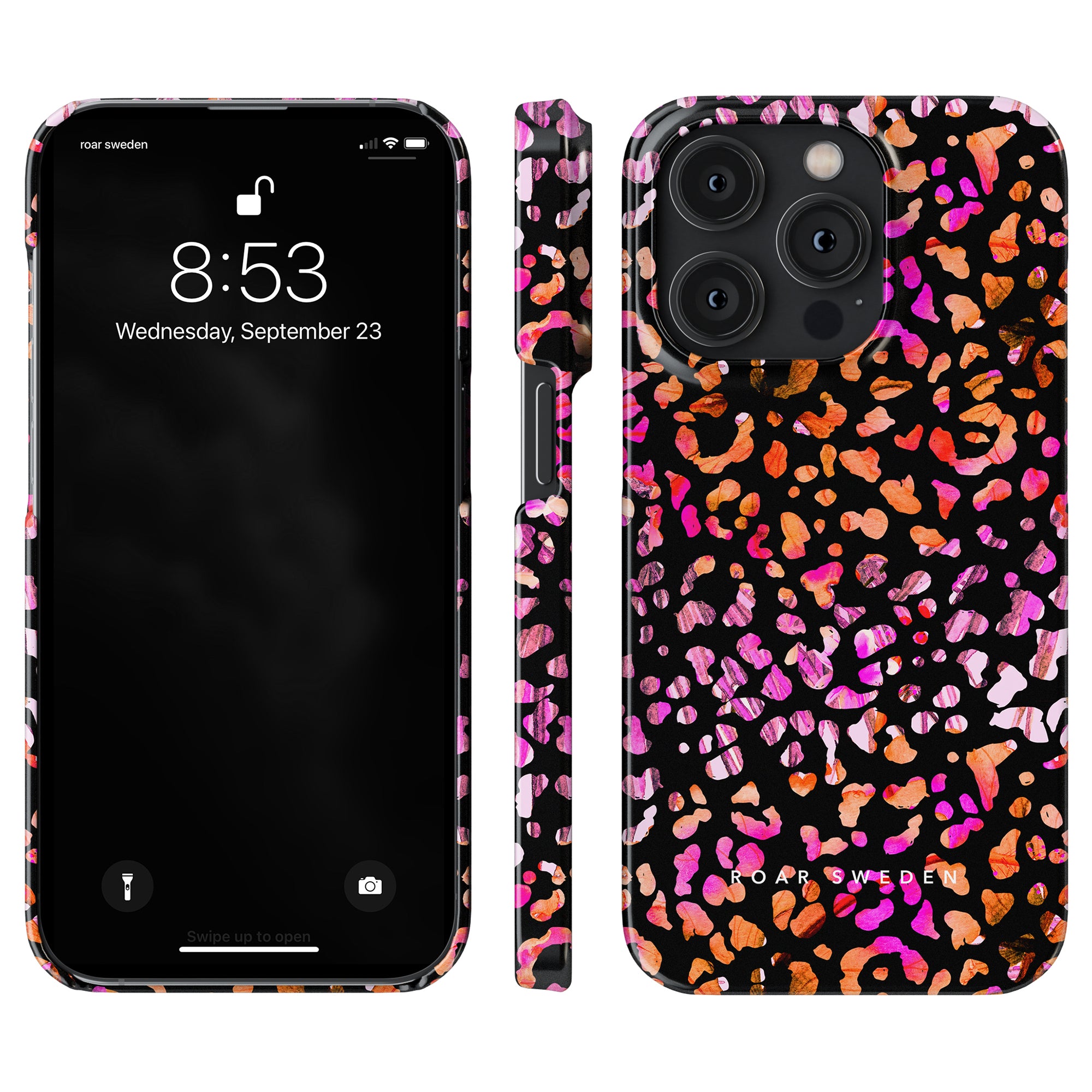 En exotisk leopard - tunt skal för iPhone 11 Pro-smarttelefonen.