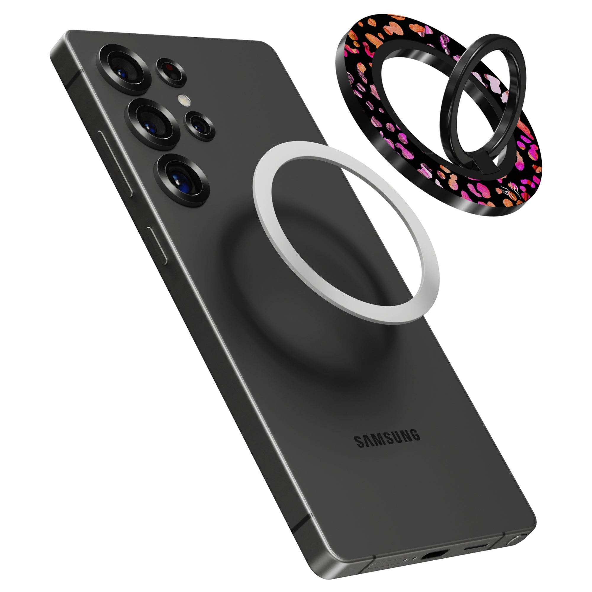 Exotic Leopard - Magnetring – magnetring för mobil