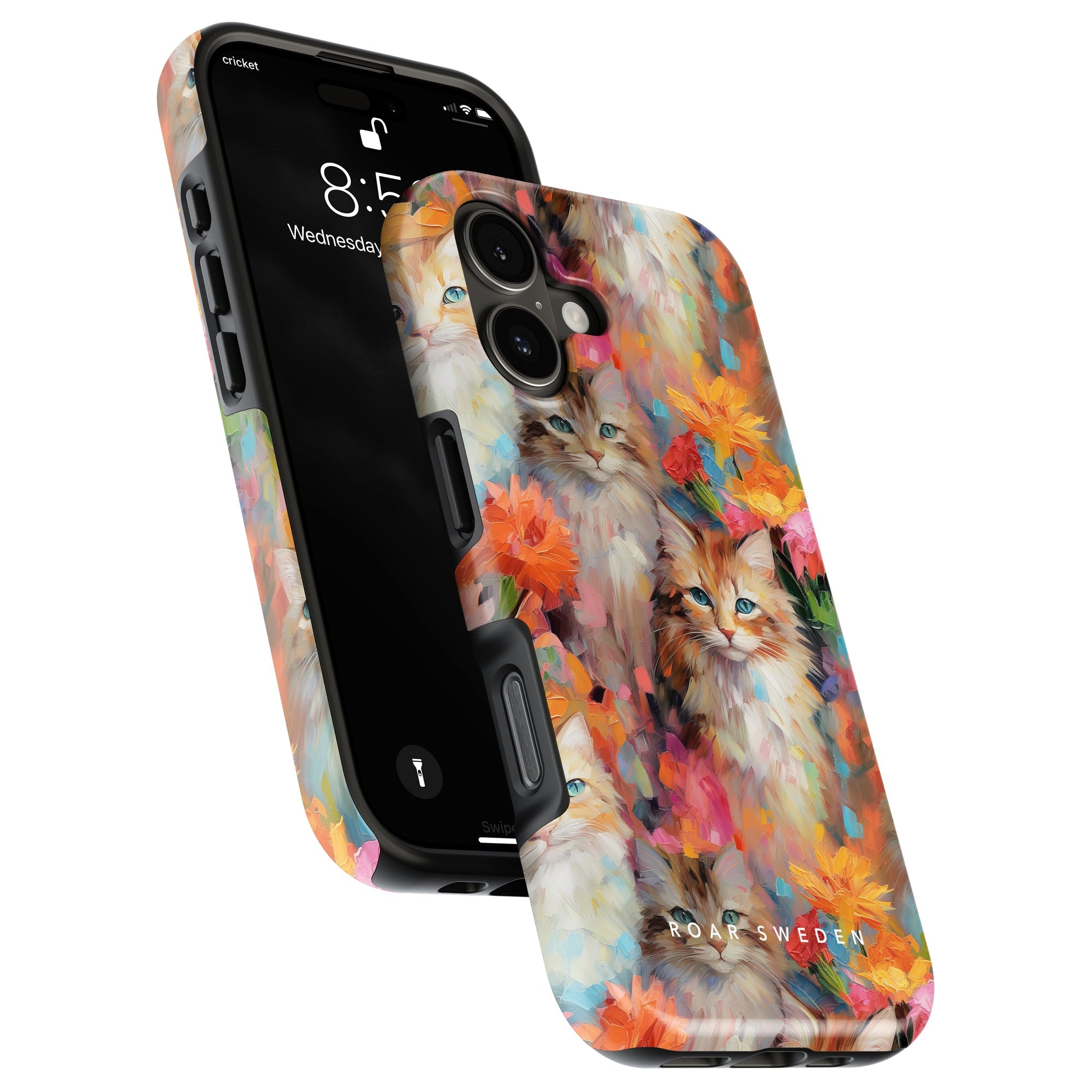 Kitty Tough mobilskal – Flower Kitty