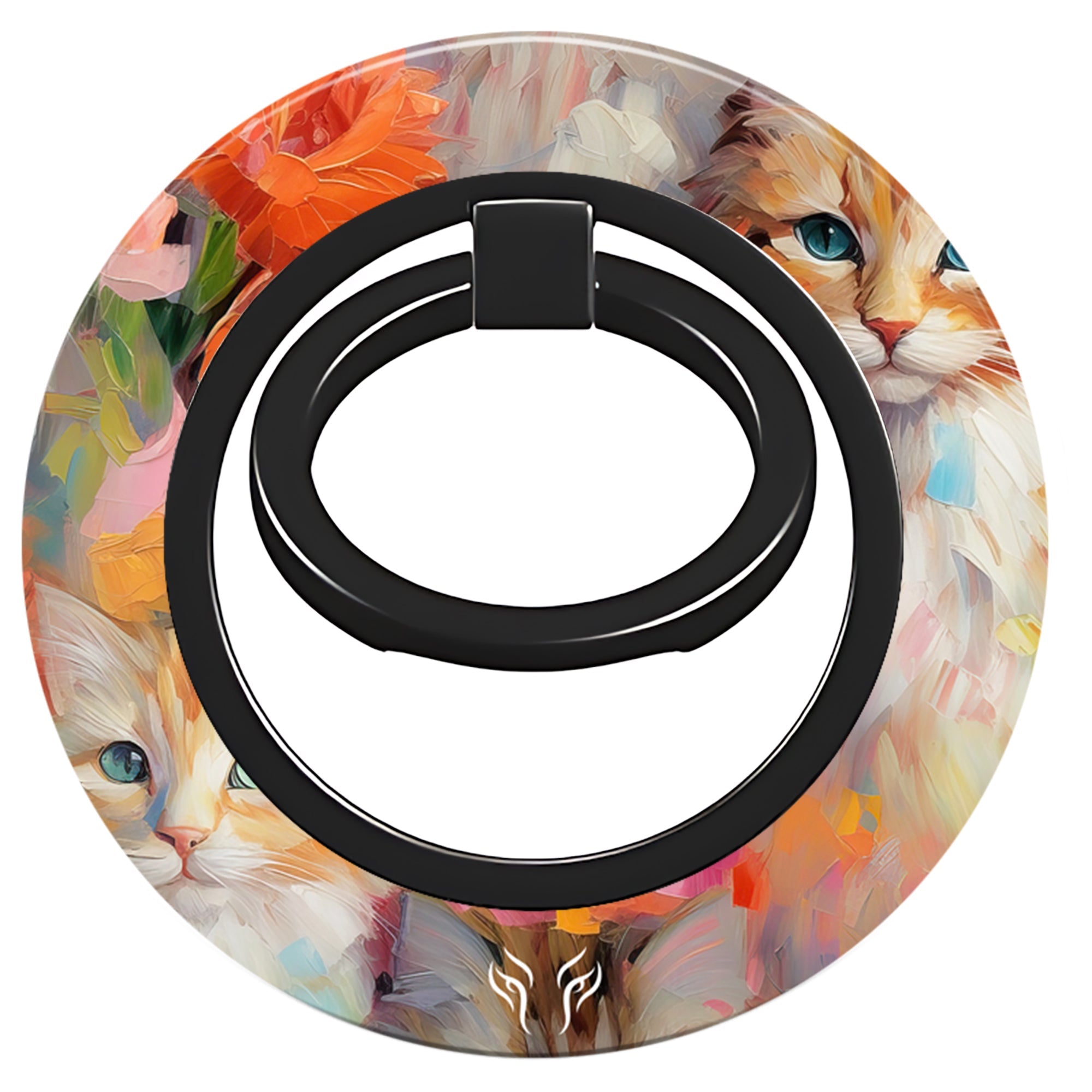Flower Kitty - Magnetring – magnetring för mobil