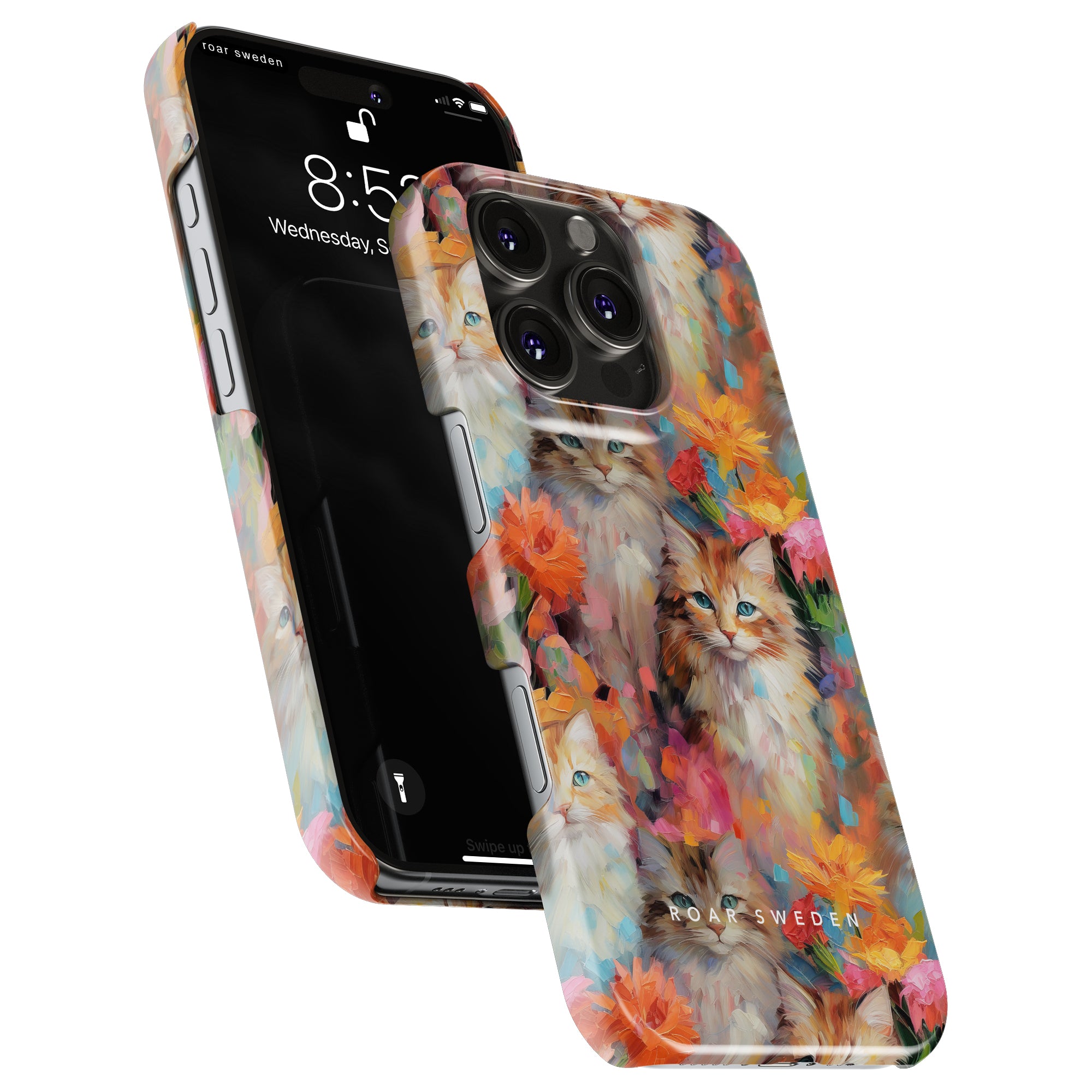 Kitty Slim mobilskal – Flower Kitty