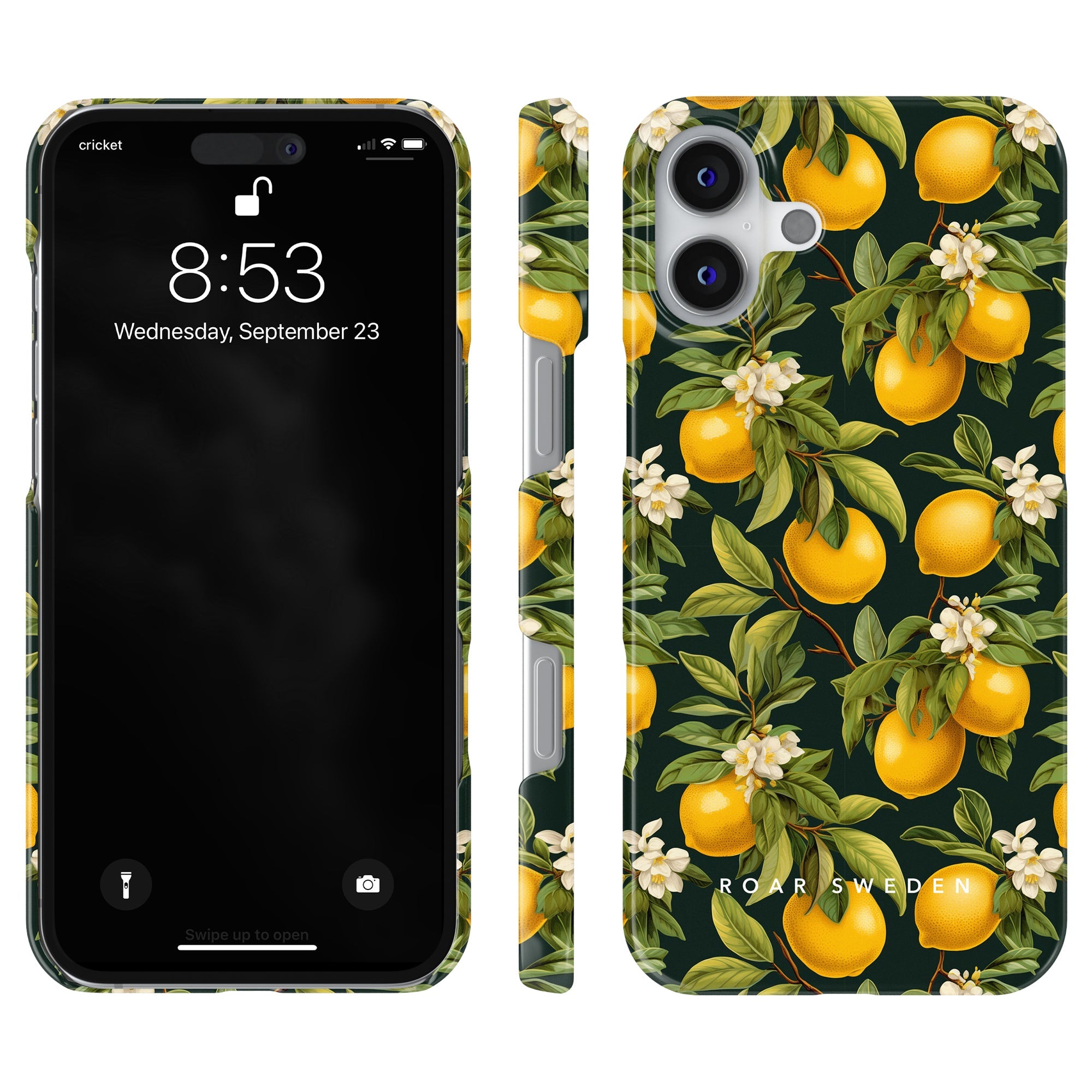 Slim mobilskal – Flowery Lemon