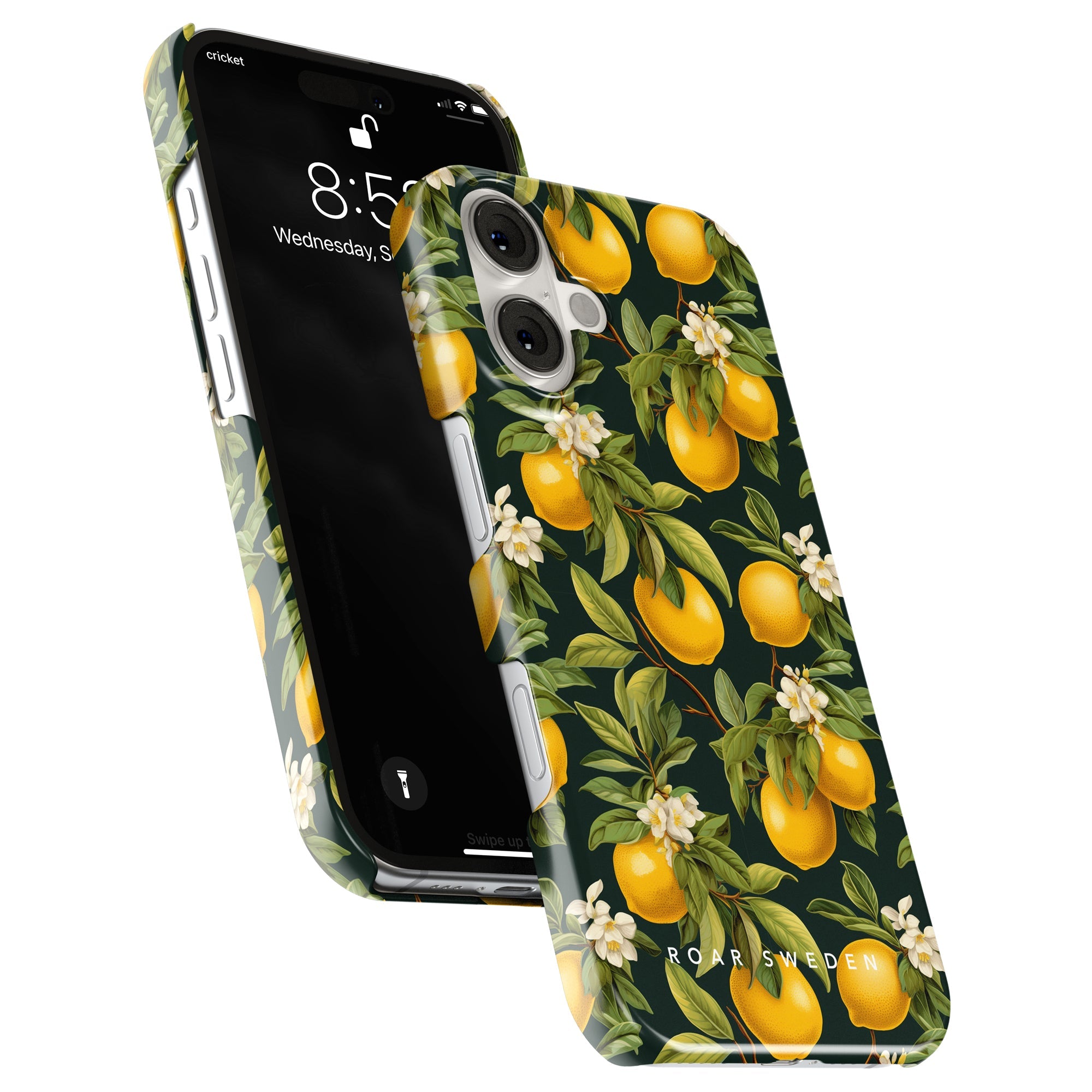 Slim mobilskal – Flowery Lemon