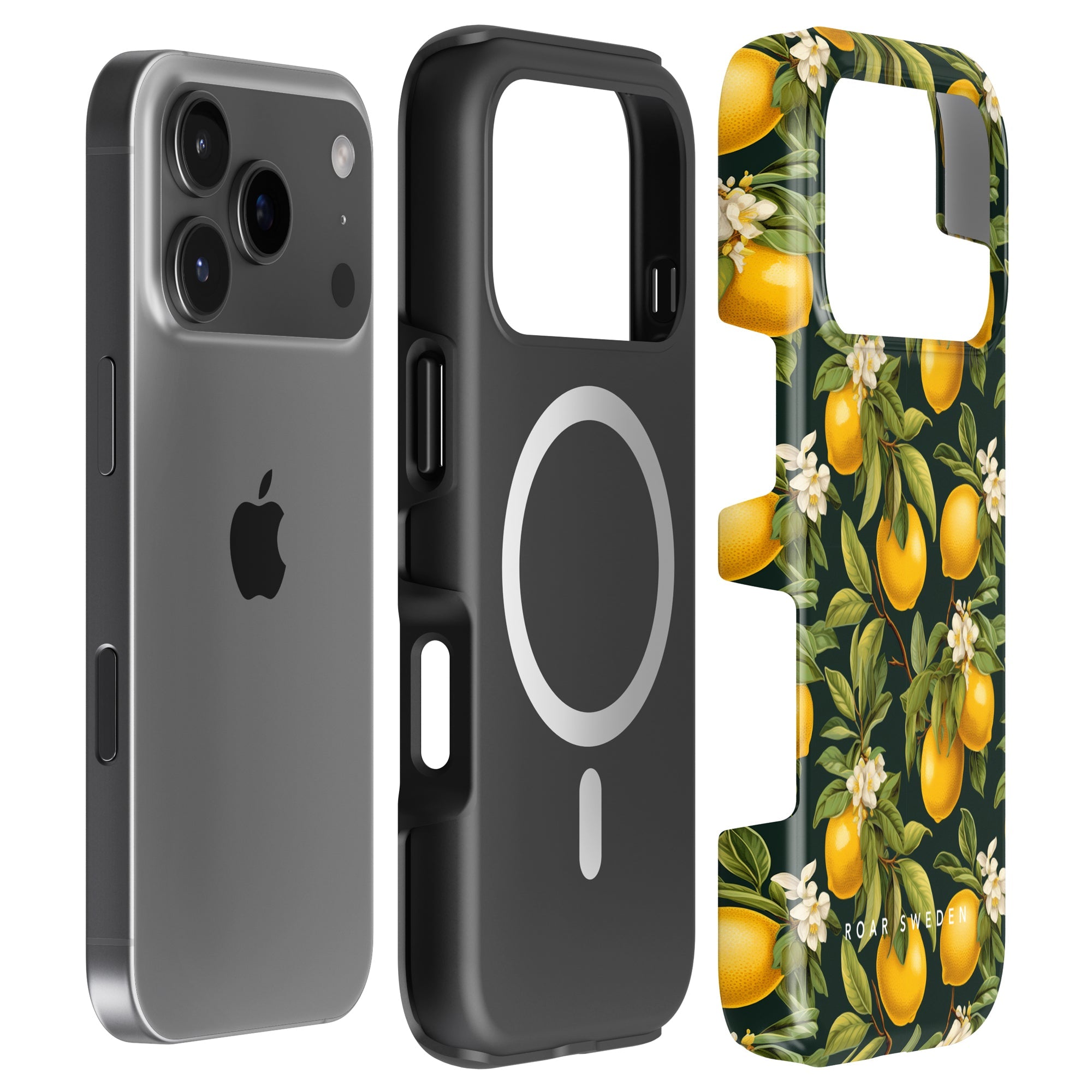 MagSafe mobilskal – Flowery Lemon