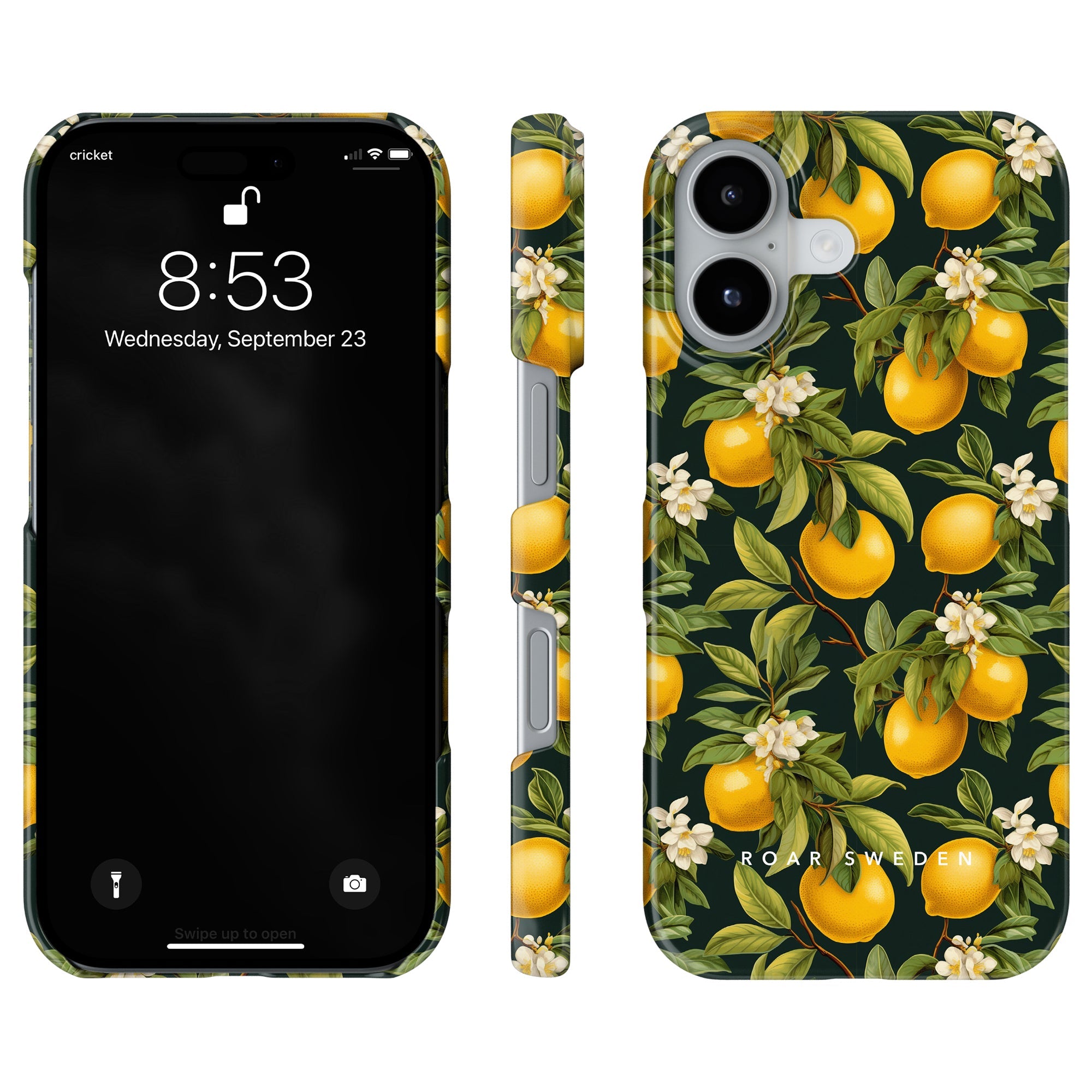 Slim mobilskal – Flowery Lemon