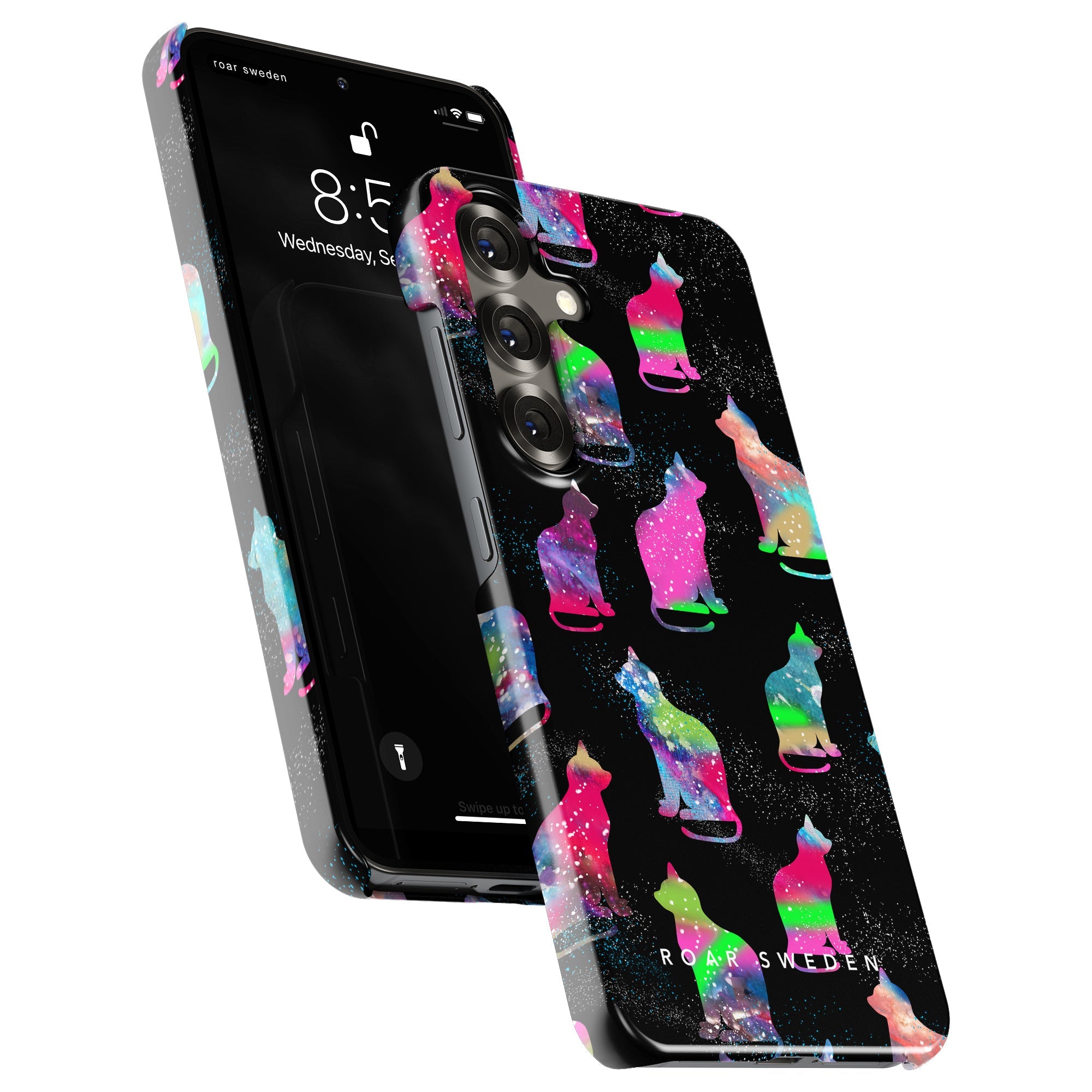Slim mobilskal – Galaxy Cat