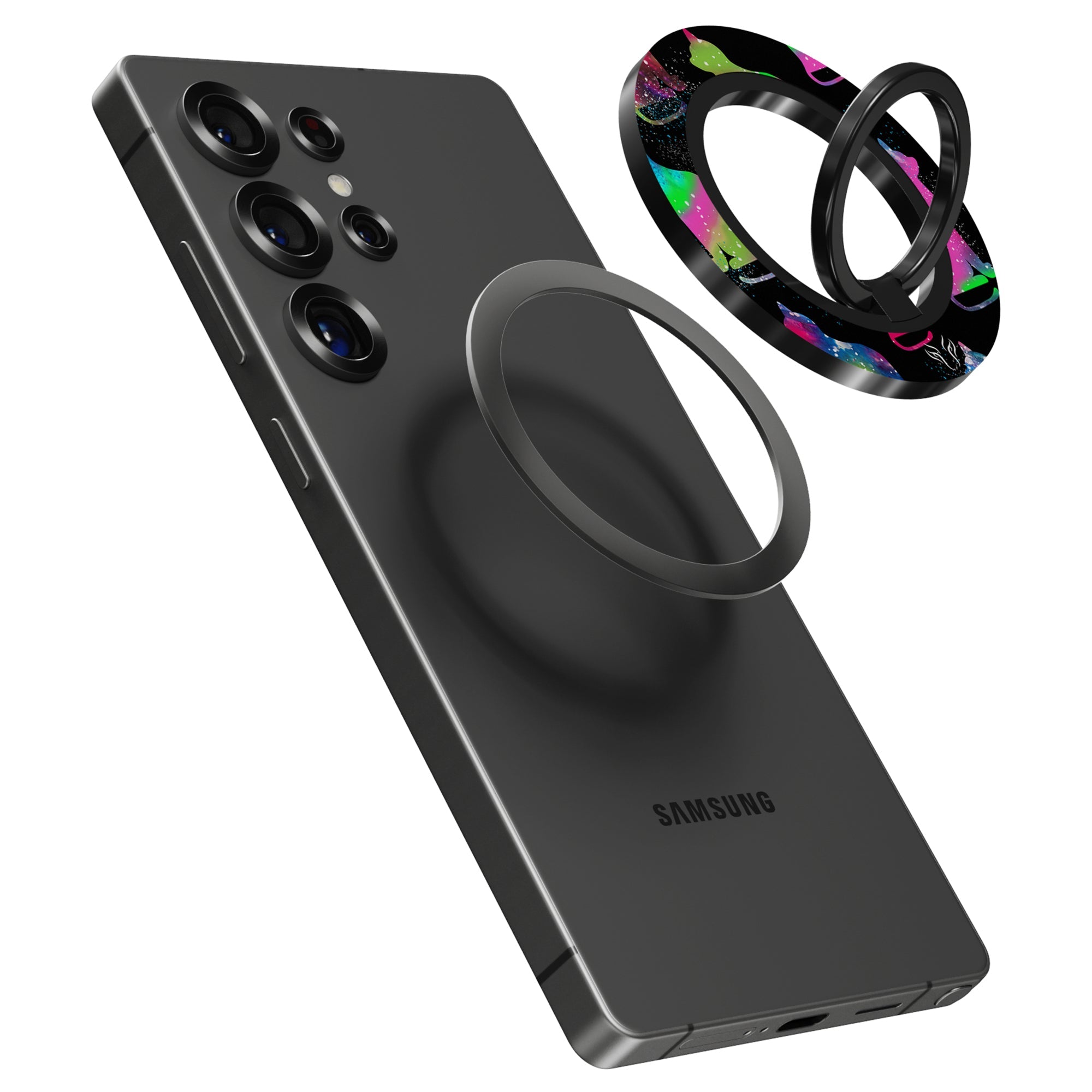 Galaxy Cat - Magnetring – magnetring för mobil