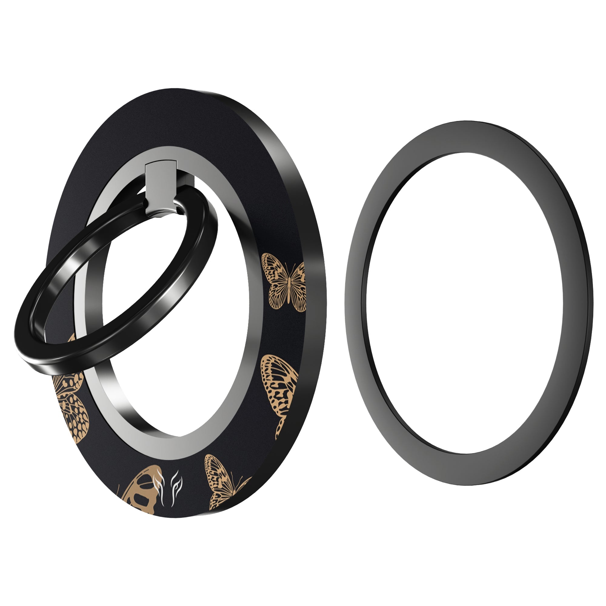 Golden Butterflies - Magnetring – magnetring för mobil